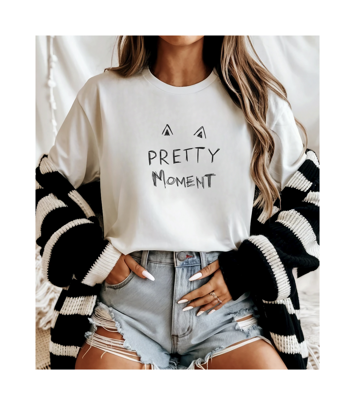 Pretty Moment Unisex Tee  Bella+ Canvas Cotton Summer Tee The flirty crow