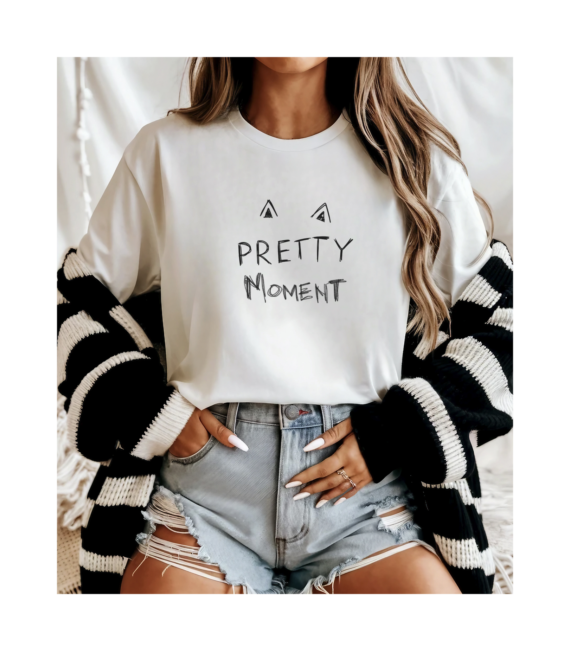Pretty Moment Unisex Tee  Bella+ Canvas Cotton Summer Tee The flirty crow
