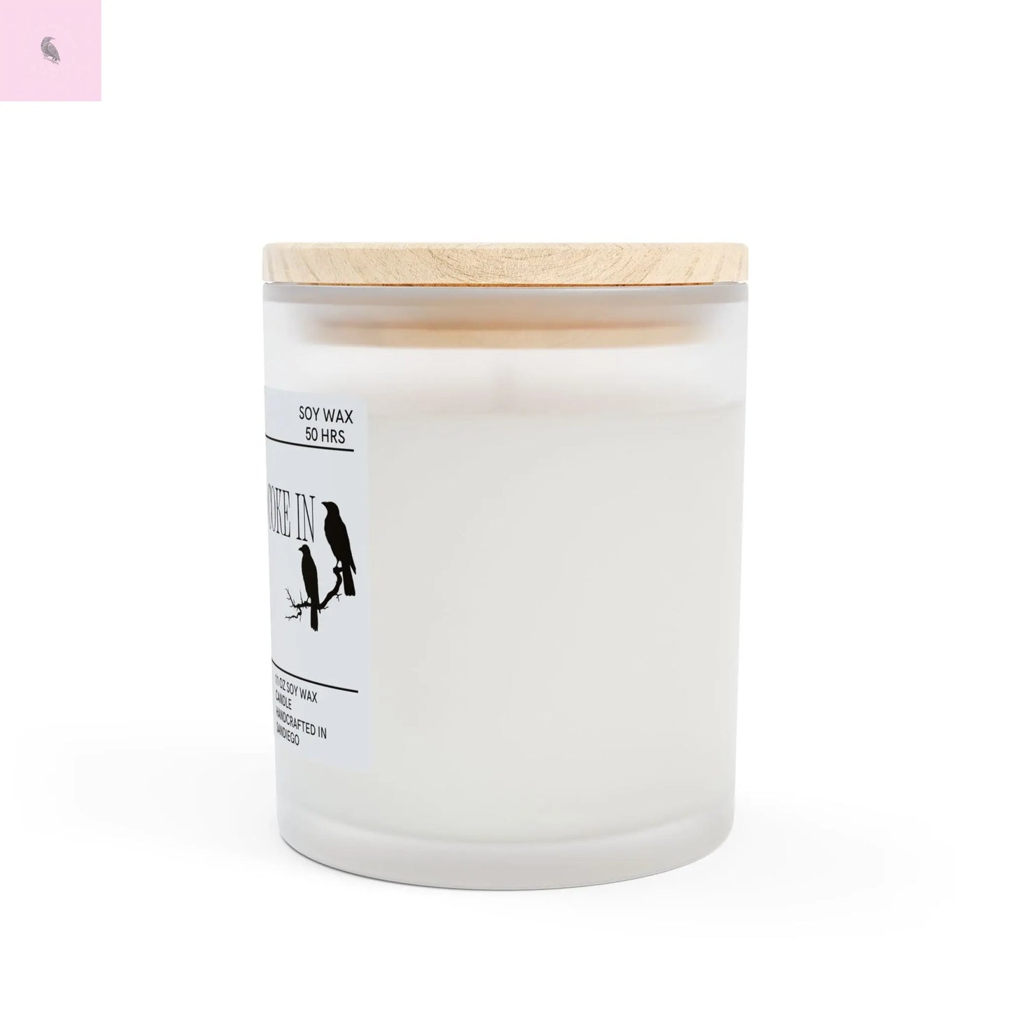 Party Candle - Frosted Glass Candle, 11oz the flirty crow