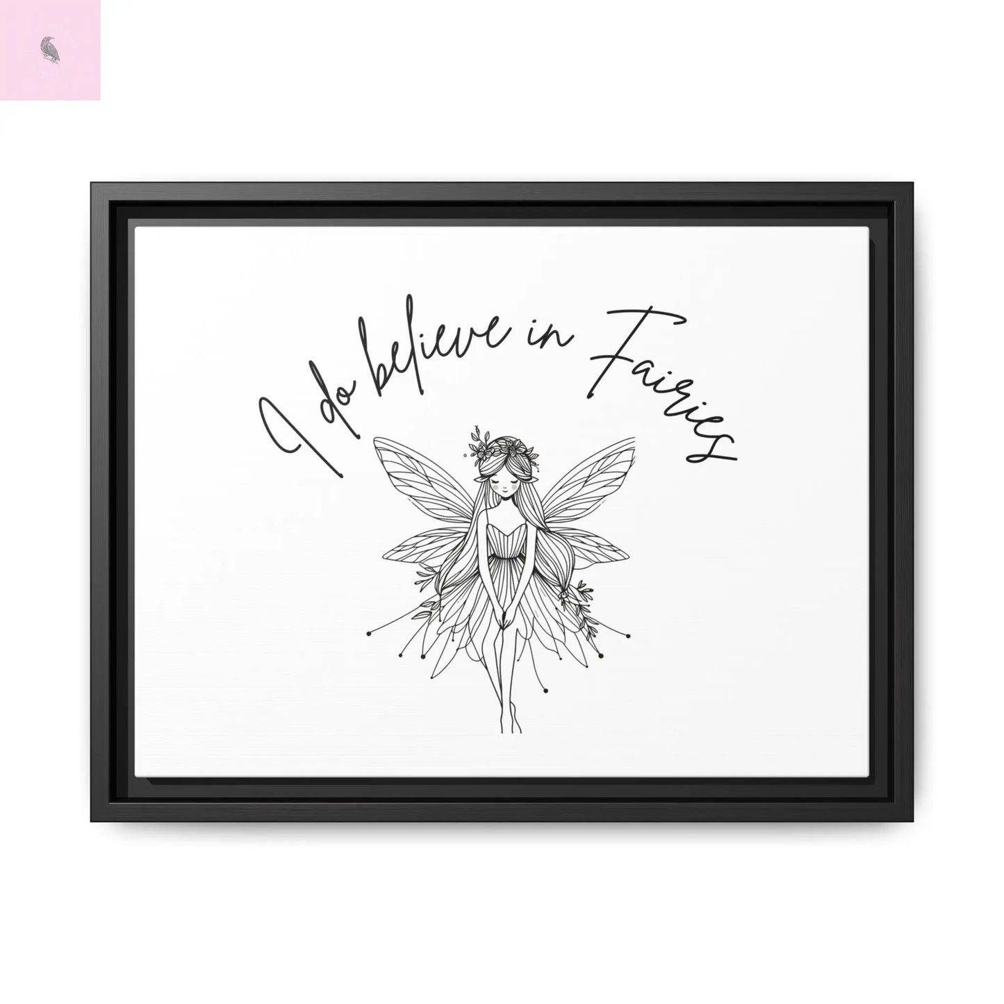 Fairies Canvas, Framed (Multi-color) - The flirty crow