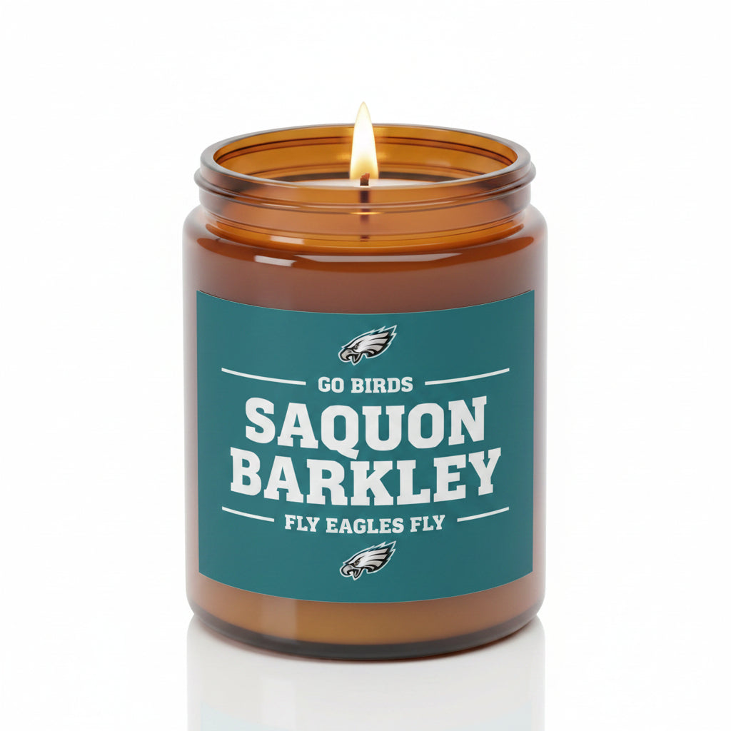 Saquon Barkley Philadelphia Eagles Candle ,Scented Soy Candle for Philly fans The flirty crow