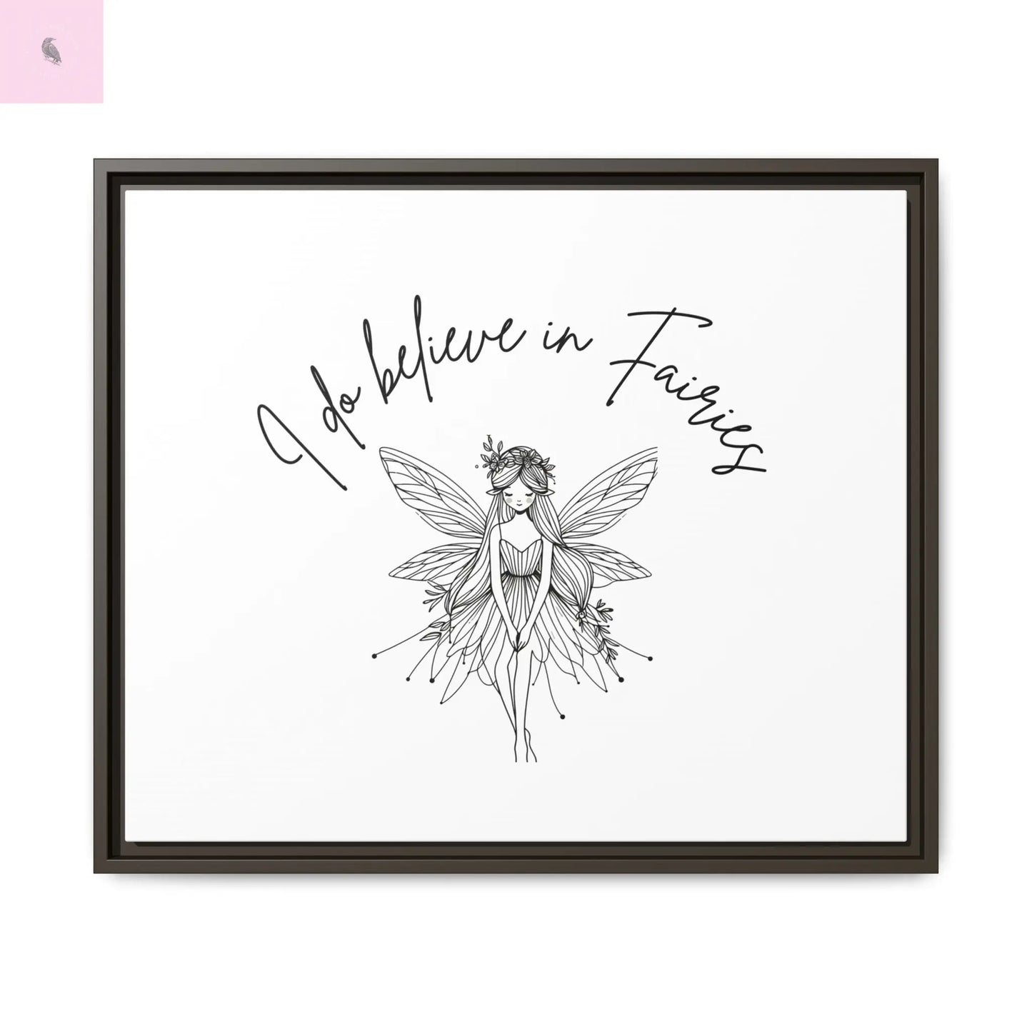 Fairies Canvas, Framed (Multi-color) - The flirty crow