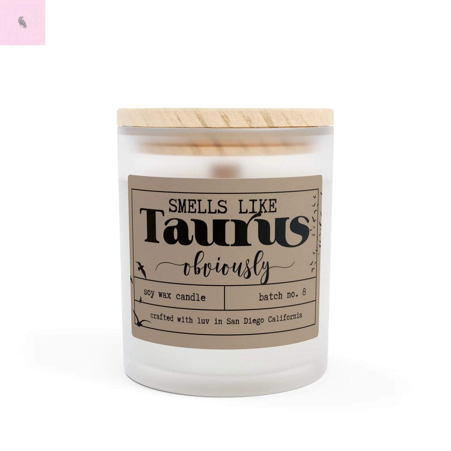 Astrology Lovers Glass Candle the flirty crow