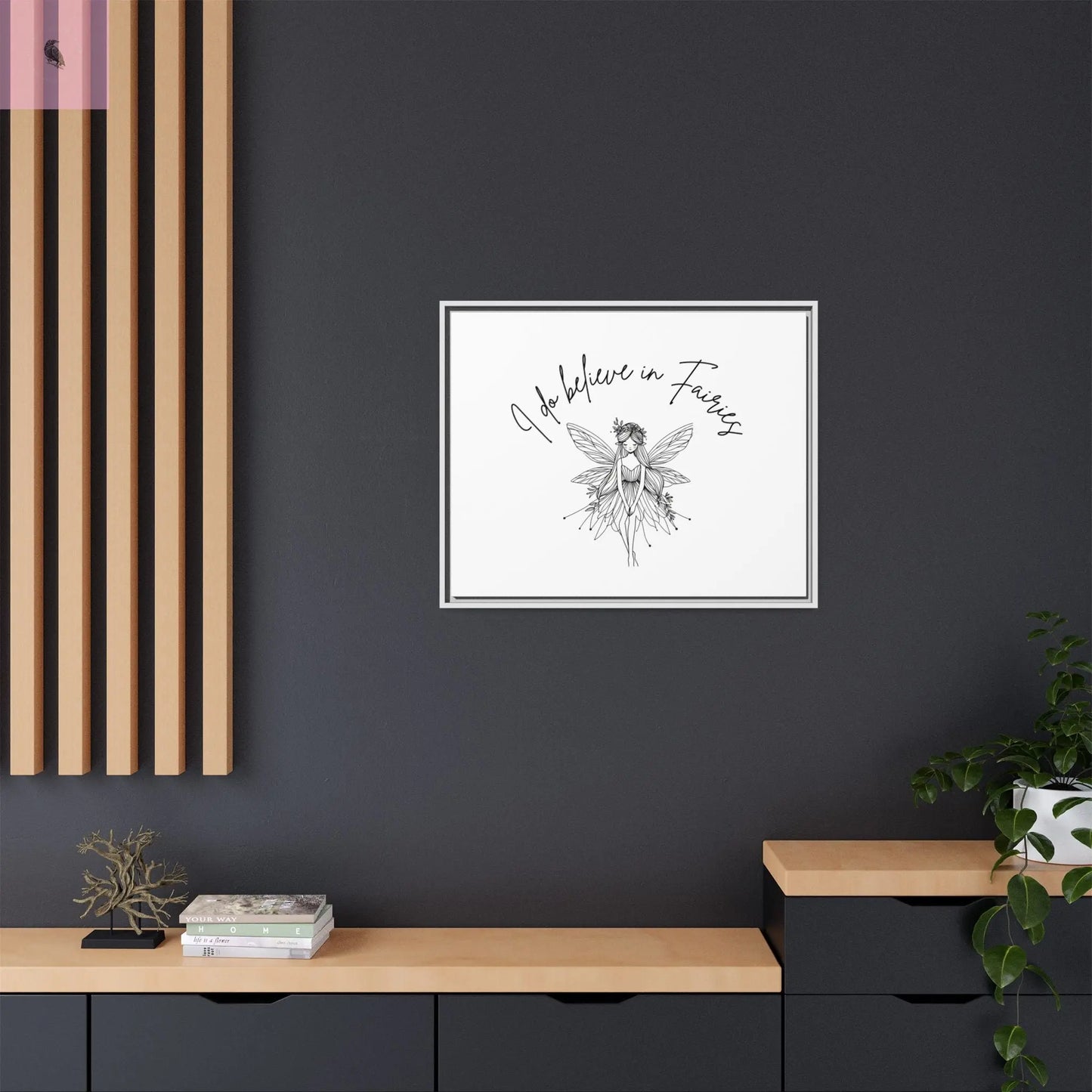 Fairies Canvas, Framed (Multi-color) - The flirty crow