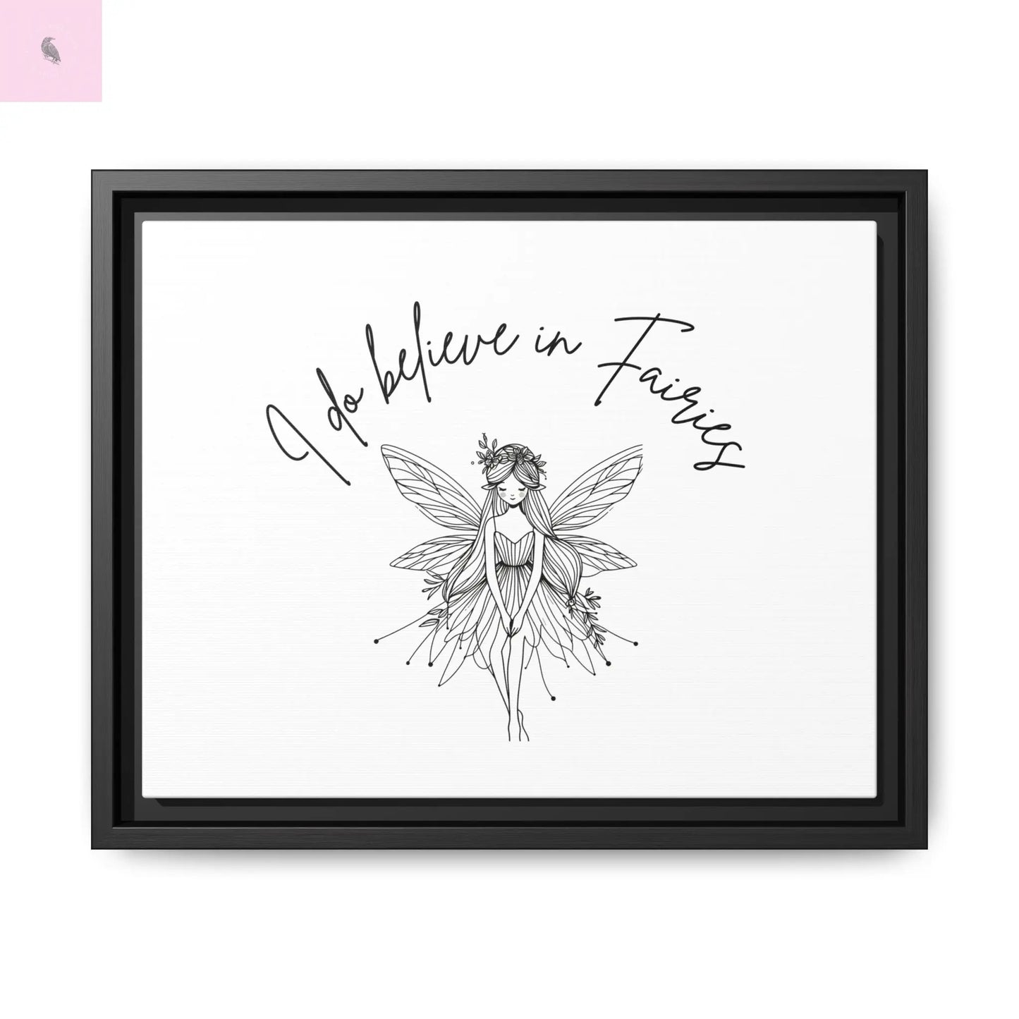 Fairies Canvas, Framed (Multi-color) - The flirty crow