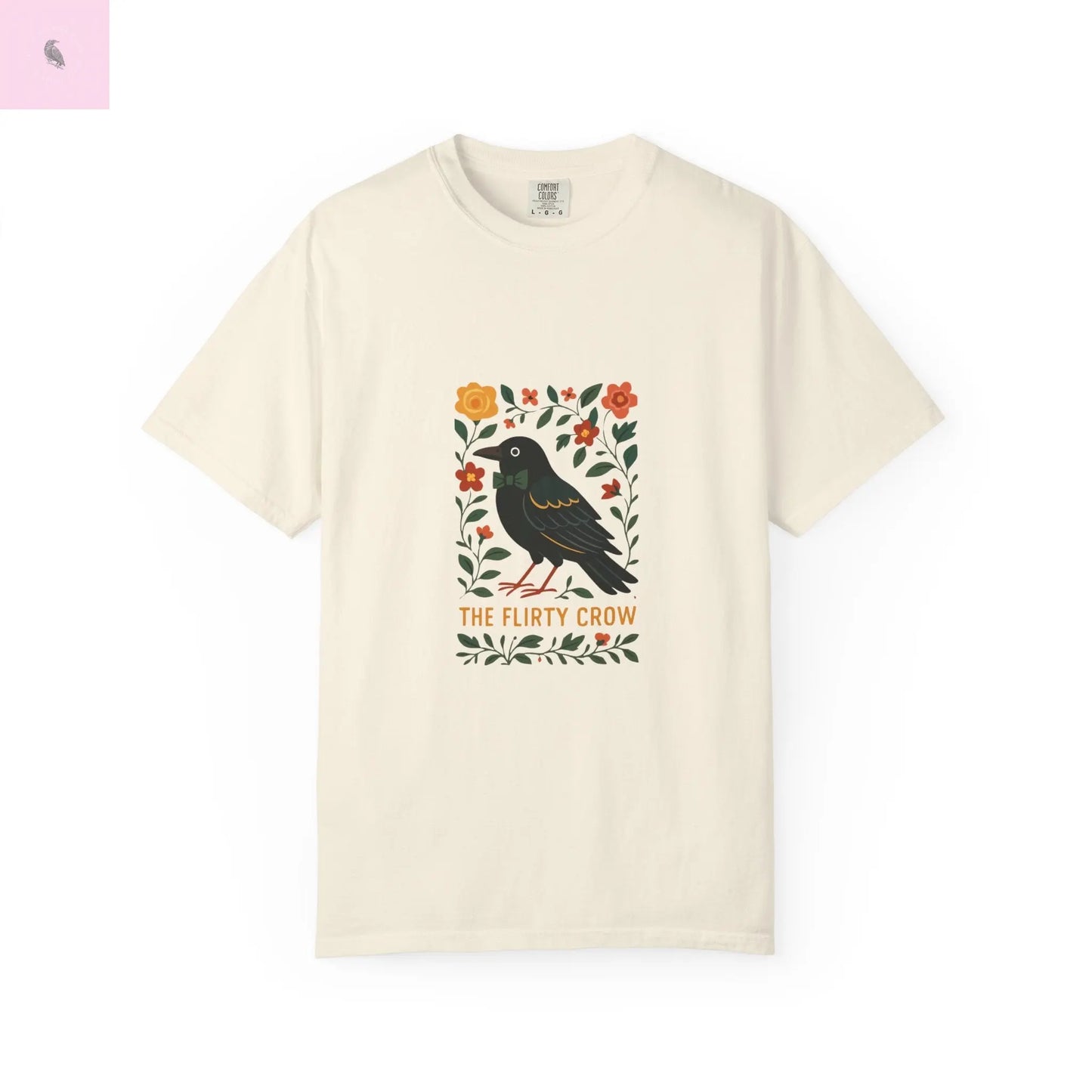 Flirty Crow Unisex T-Shirt - Floral Design - The flirty crow