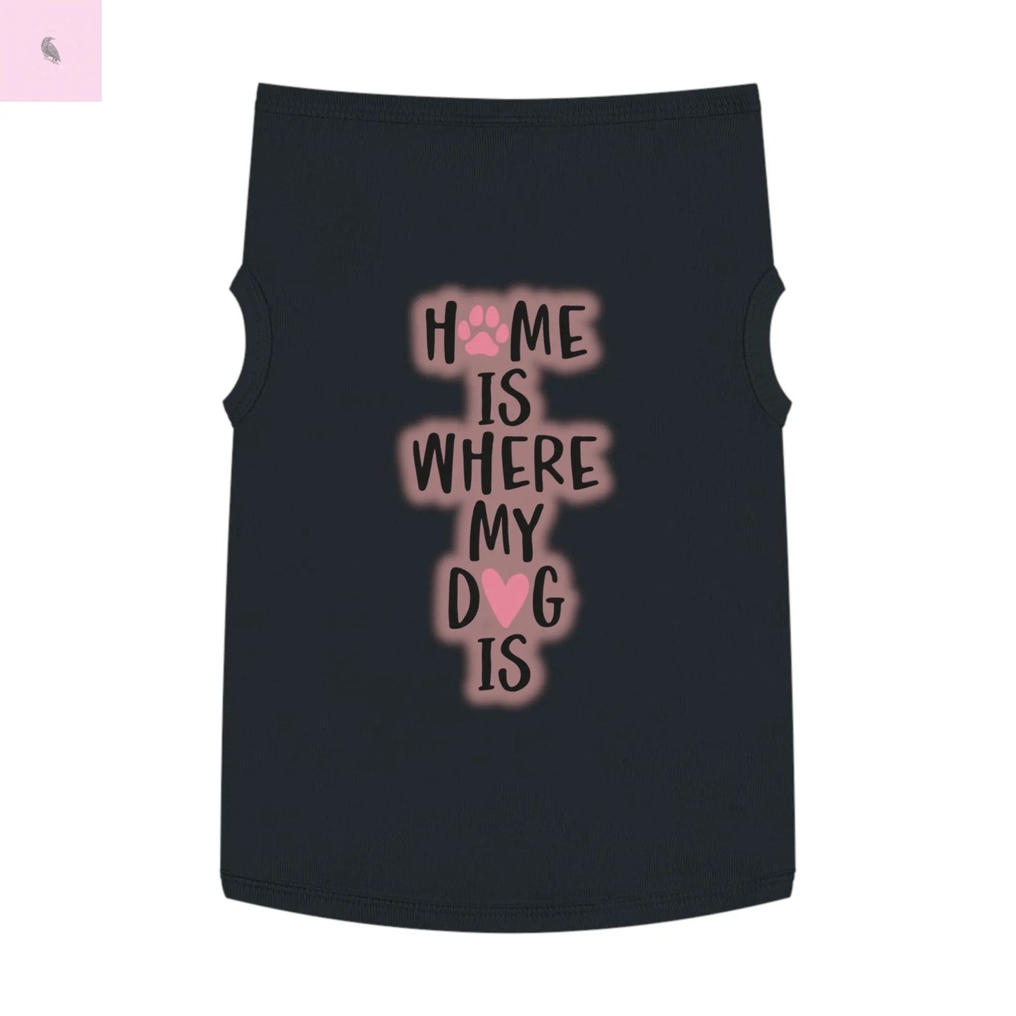 Pet Tank Top with Cute Design The flirty crow