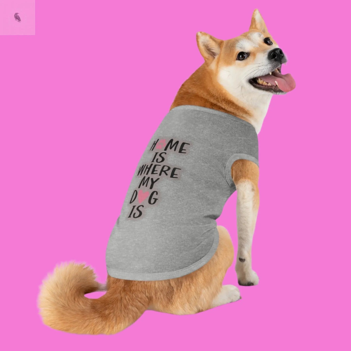 Pet Tank Top with Cute Design The flirty crow