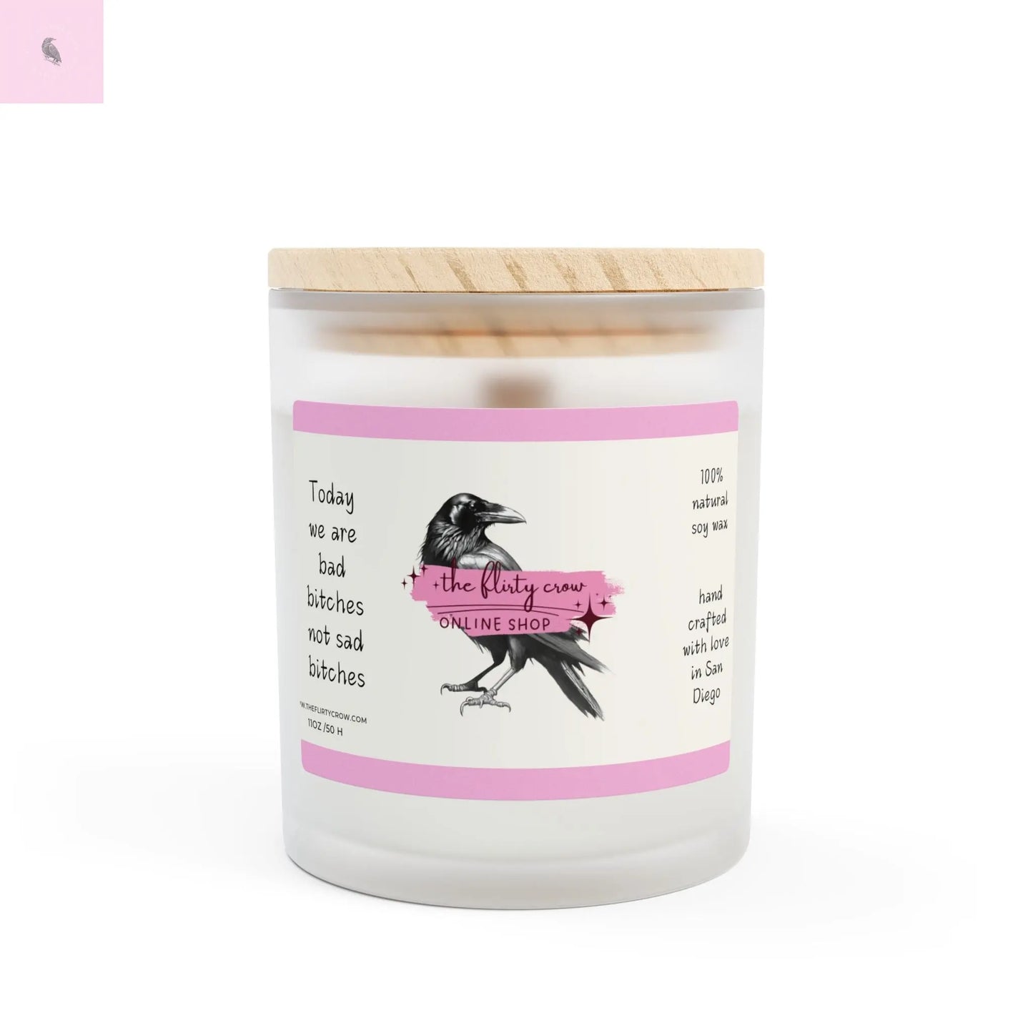 Candle Bird Lover Encouragement the flirty crow