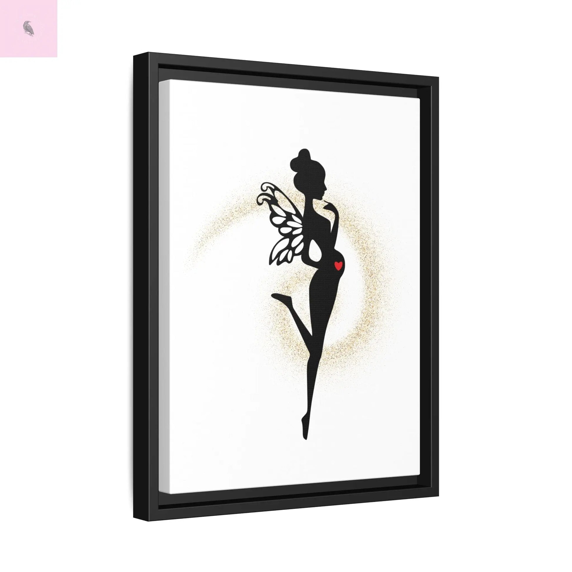 Framed Fairy Art Print - Enchanting Decor for Expecting Mothers, Baby Shower Gift, Elegant Nursery Wall Art, Whimsical Home Accent The flirty crow