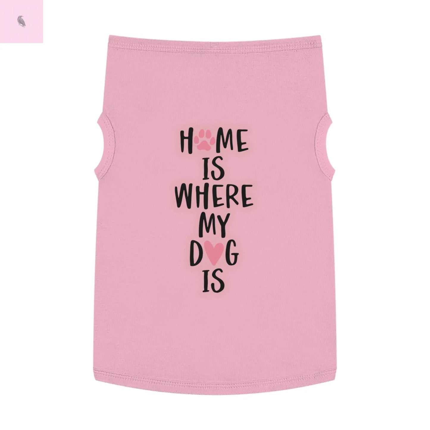 Pet Tank Top with Cute Design The flirty crow