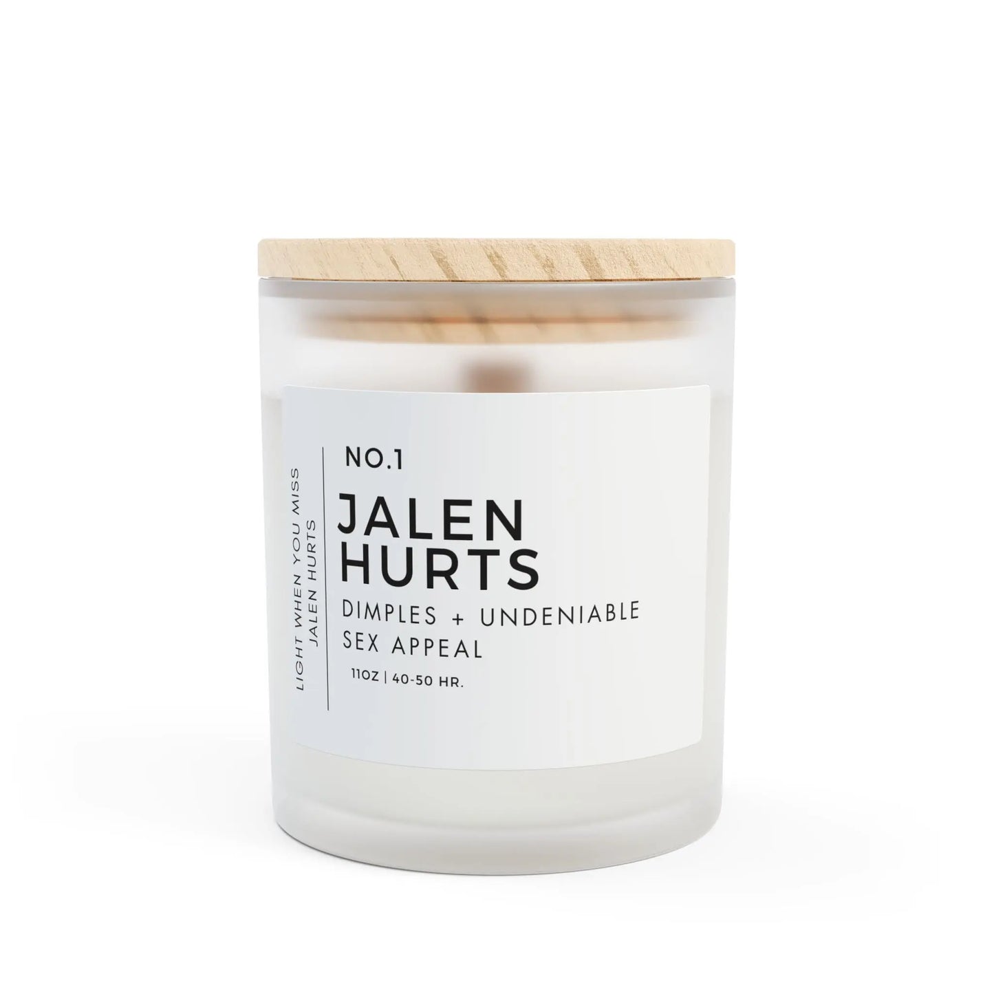 Candle Holder - Jalen Hurts Eagles Fan 11oz the flirty crow