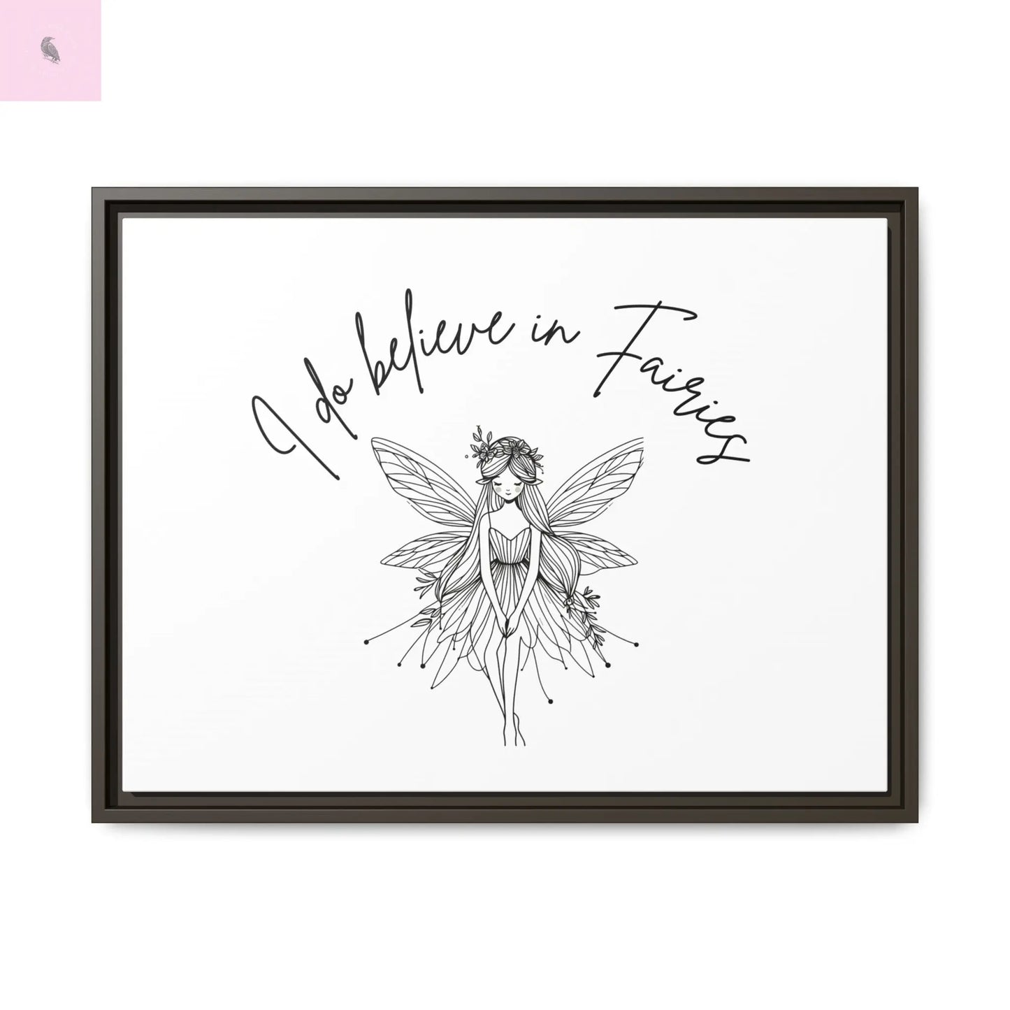 Fairies Canvas, Framed (Multi-color) - The flirty crow