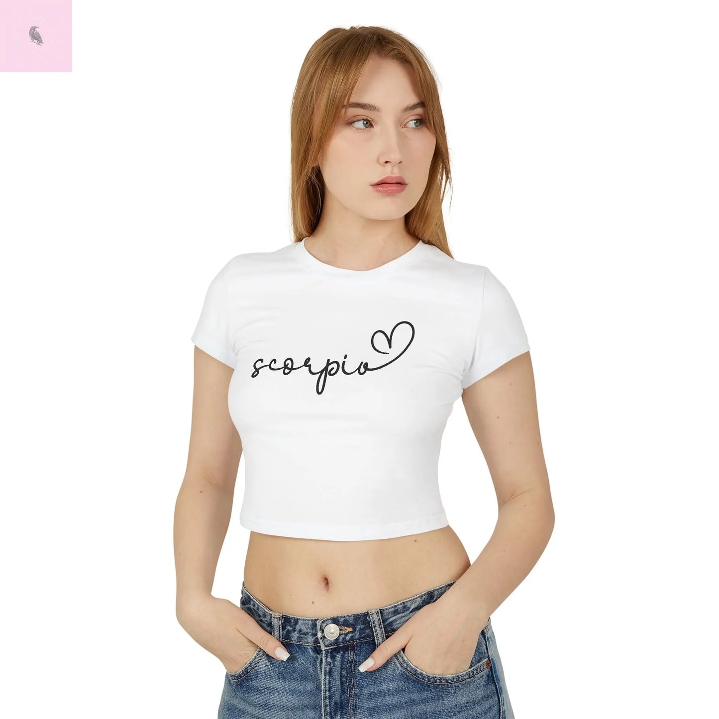 Baby Tee - Scorpio Star Sign Astrology Lover the flirty crow