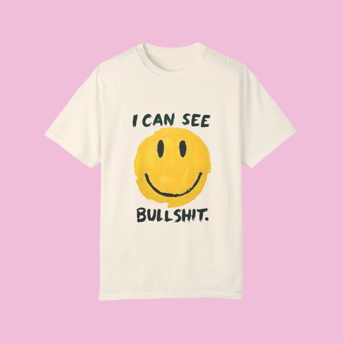 Funny Smiling Through the BS Unisex Tee - The flirty crow