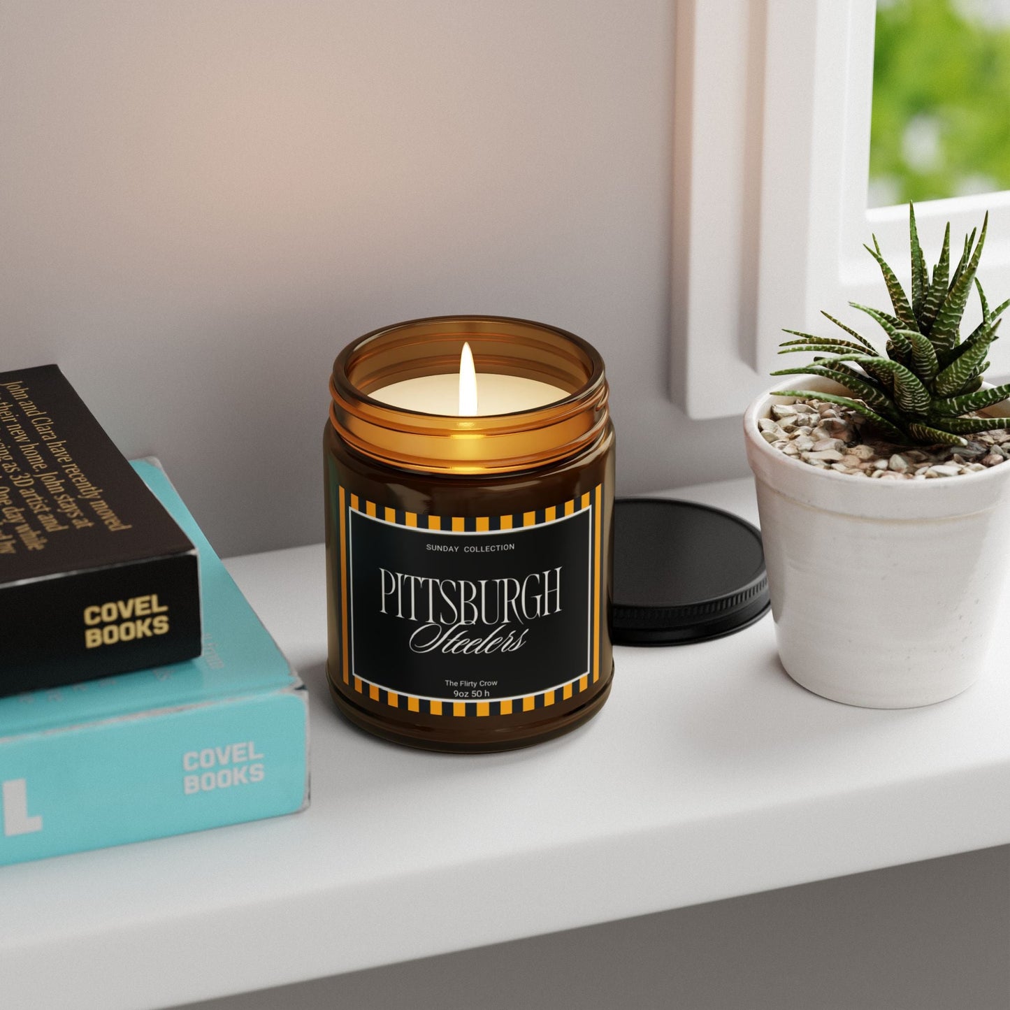 Pittsburgh Steelers Scented Soy Candle The flirty crow