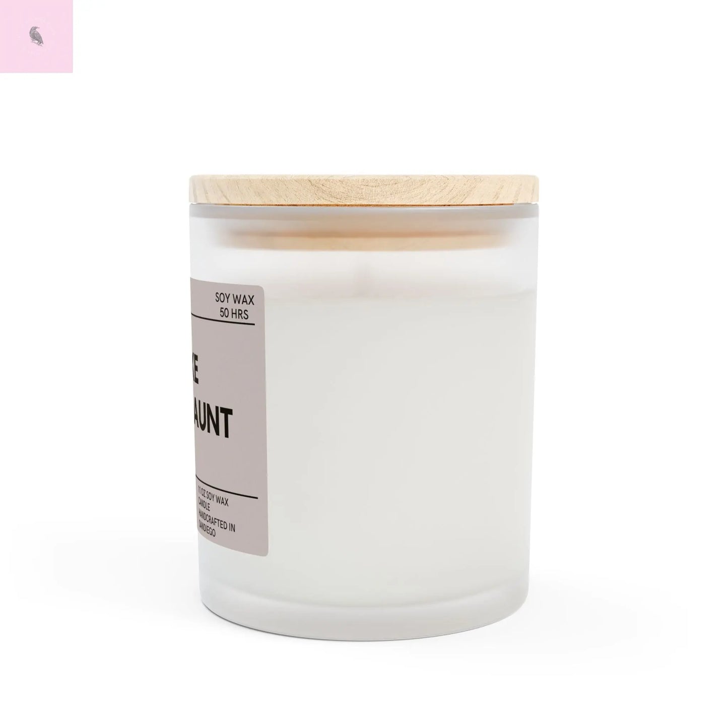 cool aunt 11oz glass candle the flirty crow