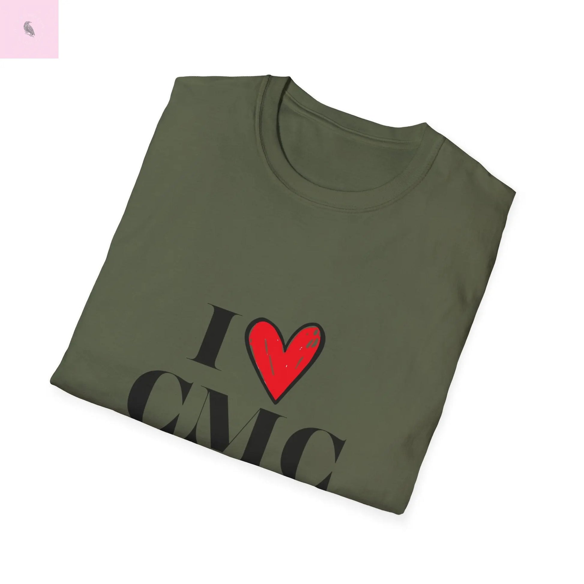 I Love CMC Unisex 49erT-Shirt, gift for niner fan, Game Day tee, 49er tshirt The flirty crow