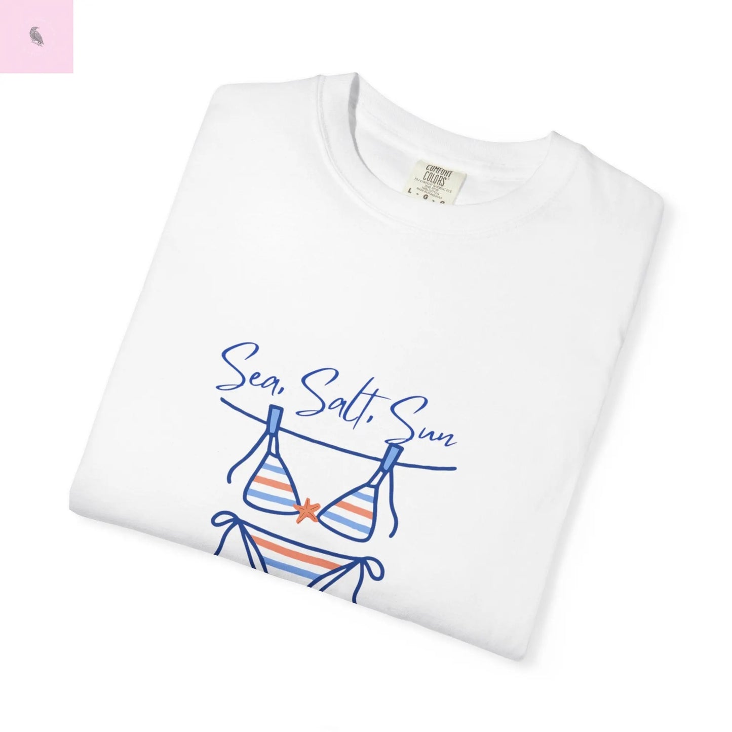 Bikini tshirt, Comfort Colors summer tee, Beach Lover T-shirt, Vacation shirt, gift for her, unisex The flirty crow