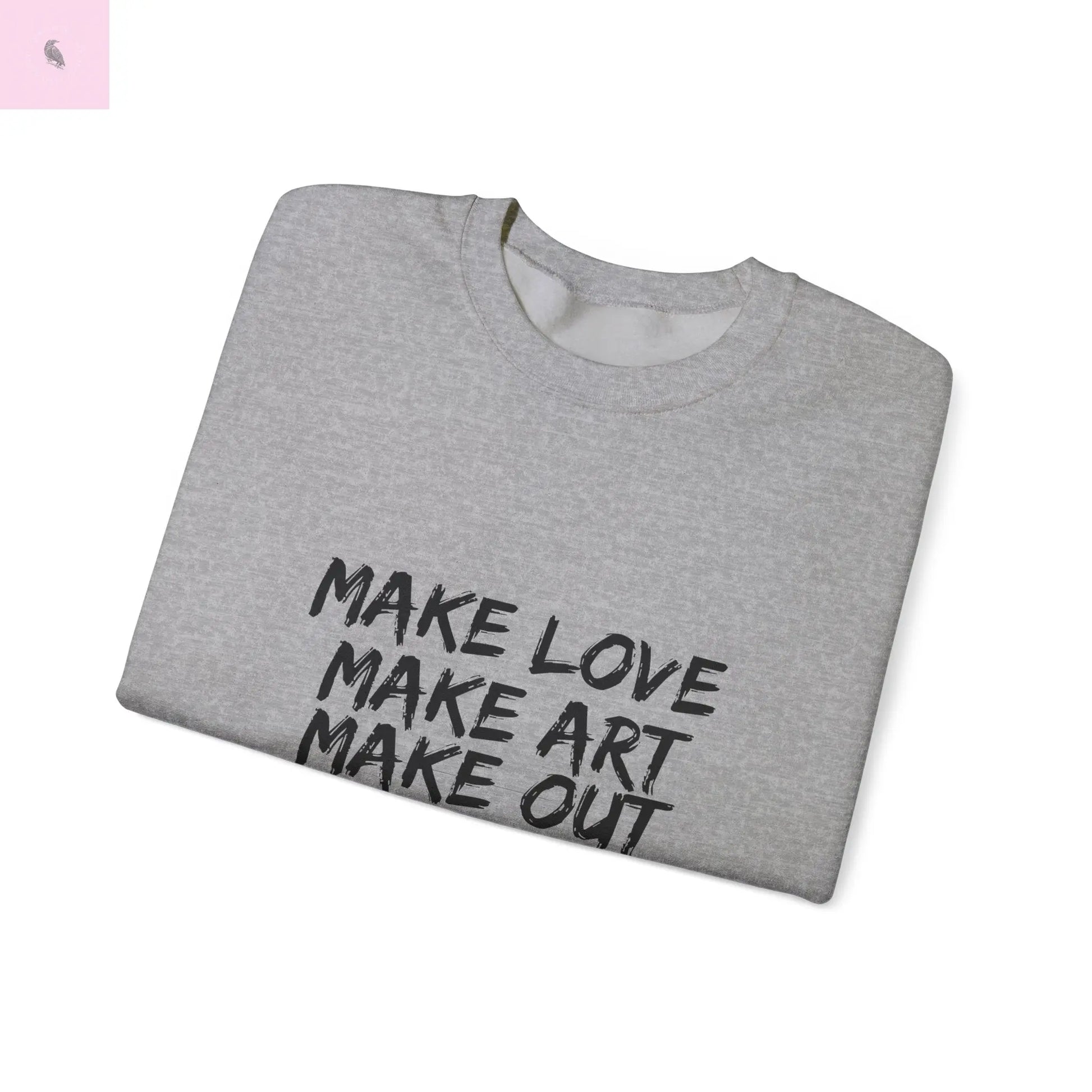 Art + love trendy Heart Sweatshirt the flirty crow