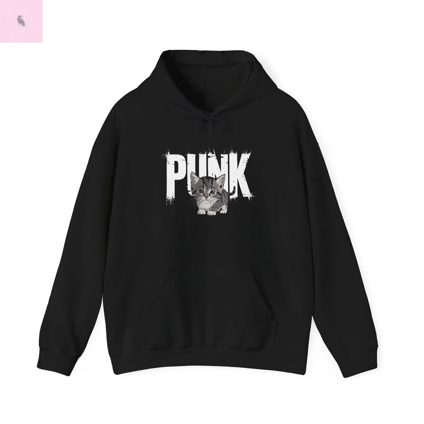 Punk Rock Cat Hoodie the flirty crow