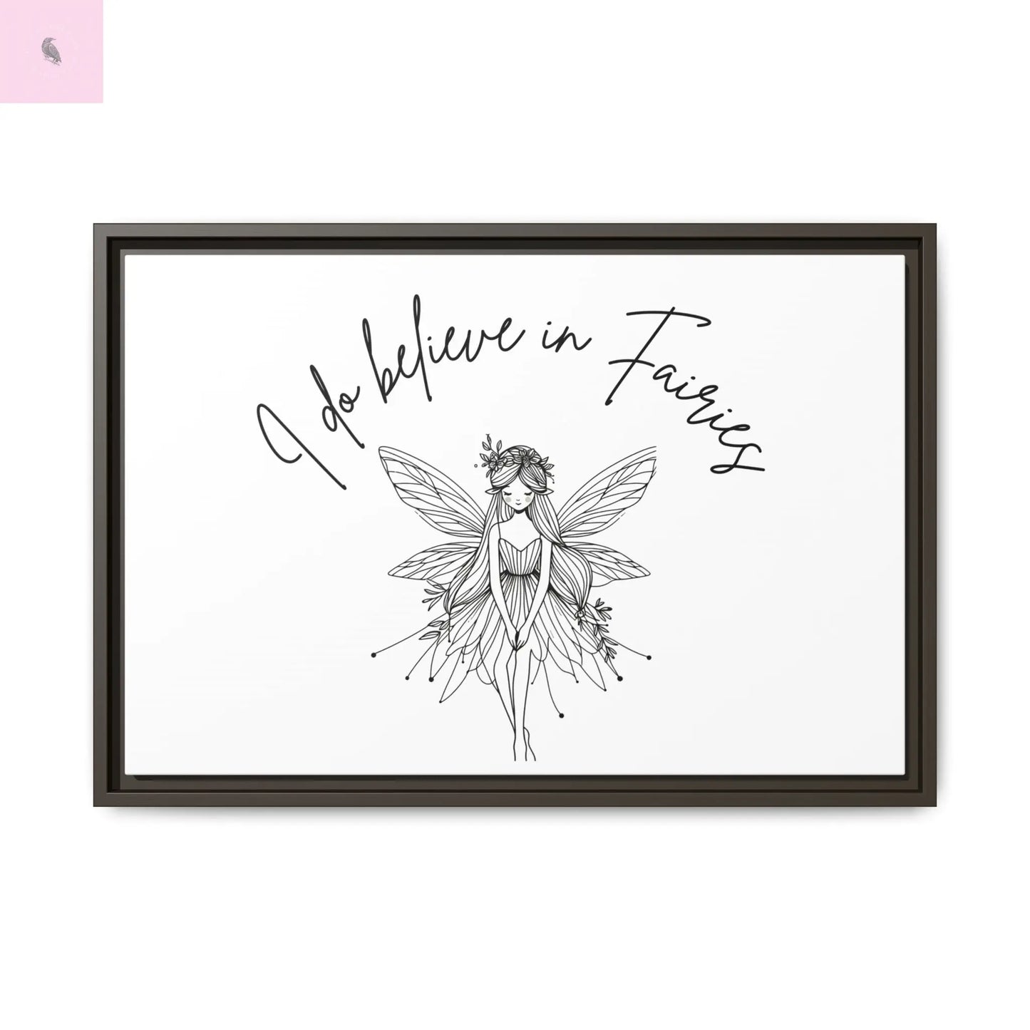 Fairies Canvas, Framed (Multi-color) - The flirty crow