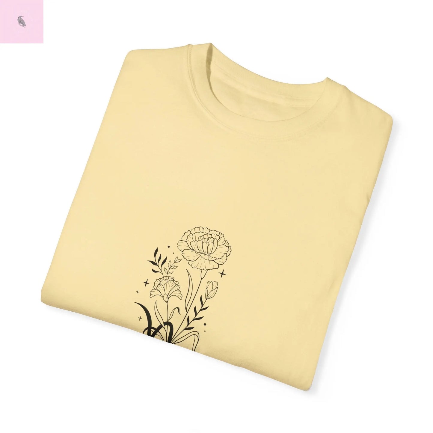 Capricorn birth flower T-Shirt for Astrology Lovers Printify
