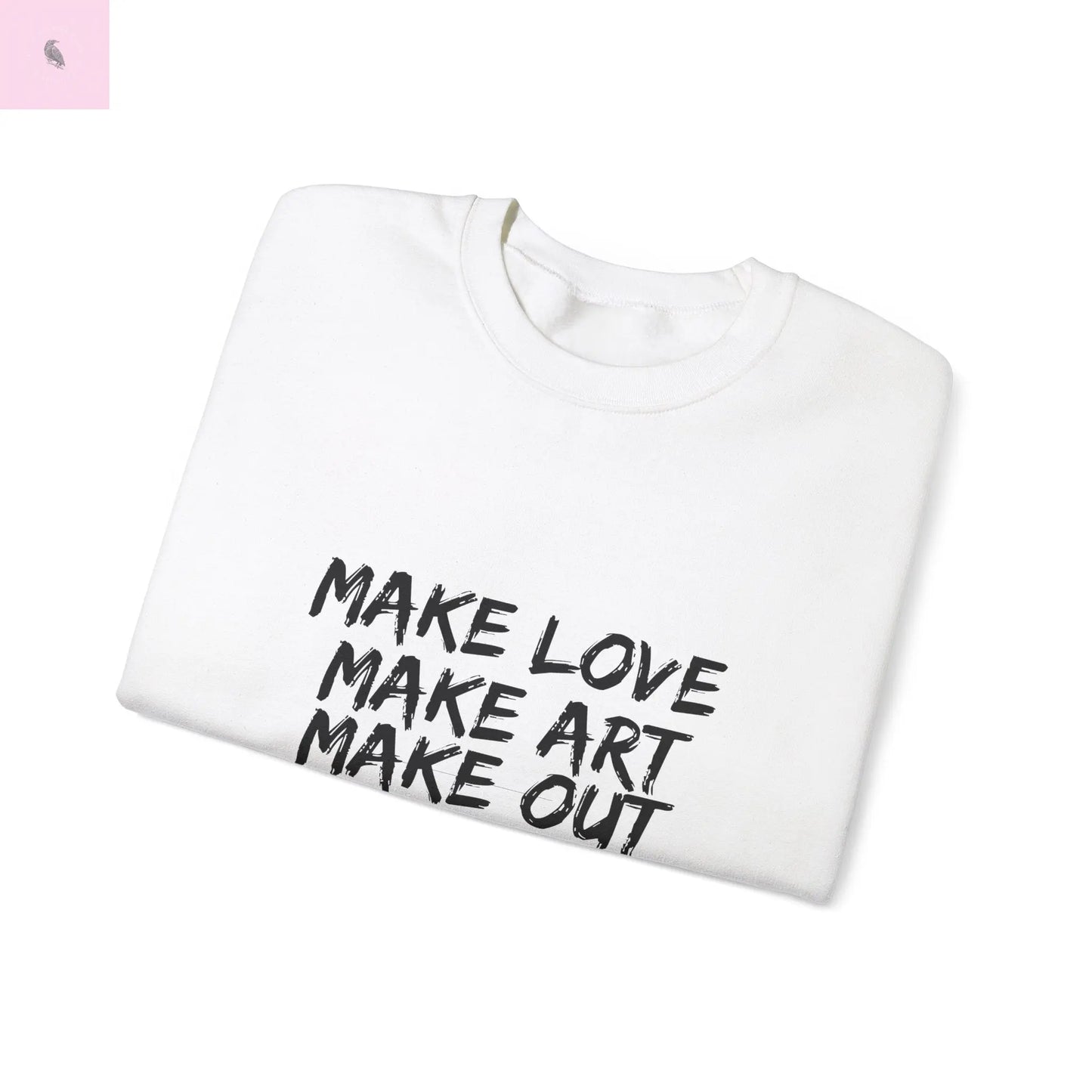 Art + love trendy Heart Sweatshirt the flirty crow