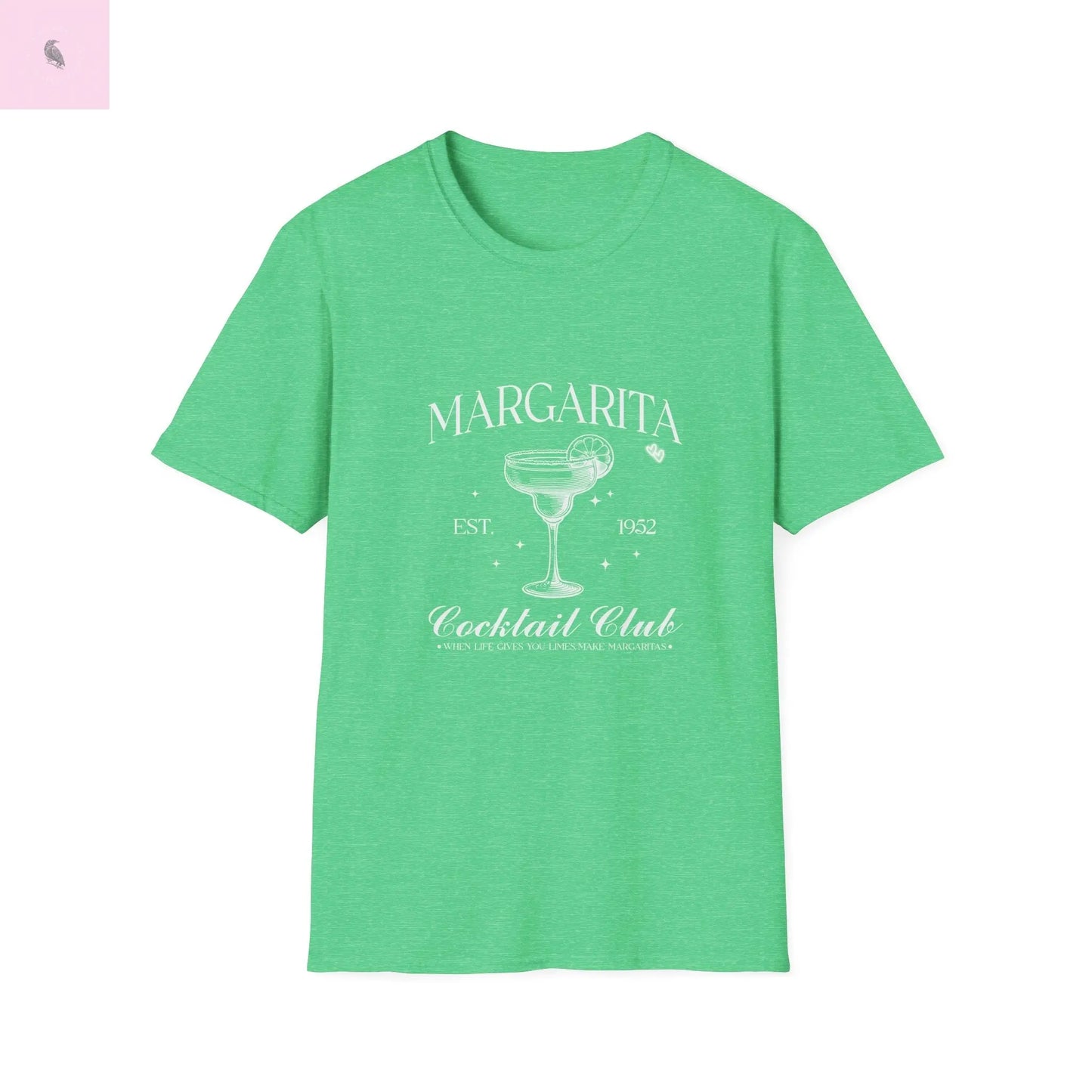 Margarita lovers Softstyle cotton T-Shirt the flirty crow