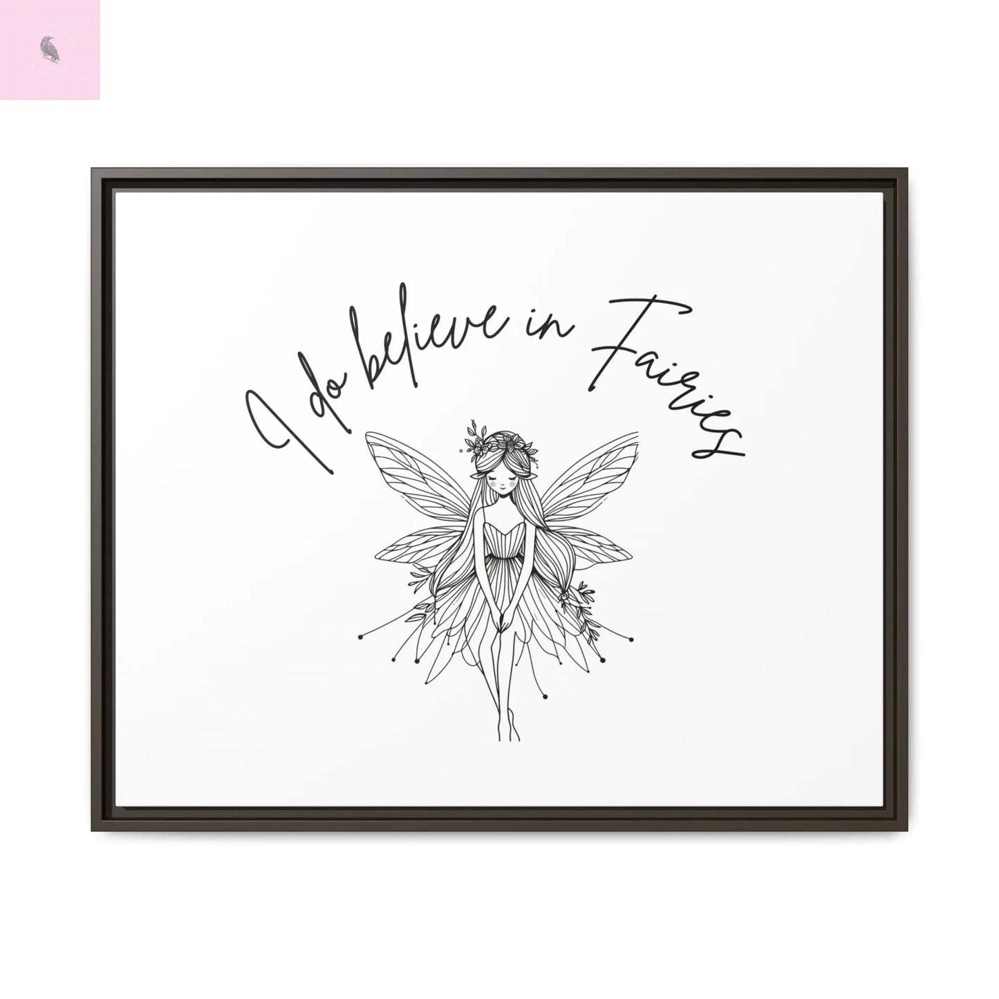 Fairies Canvas, Framed (Multi-color) - The flirty crow