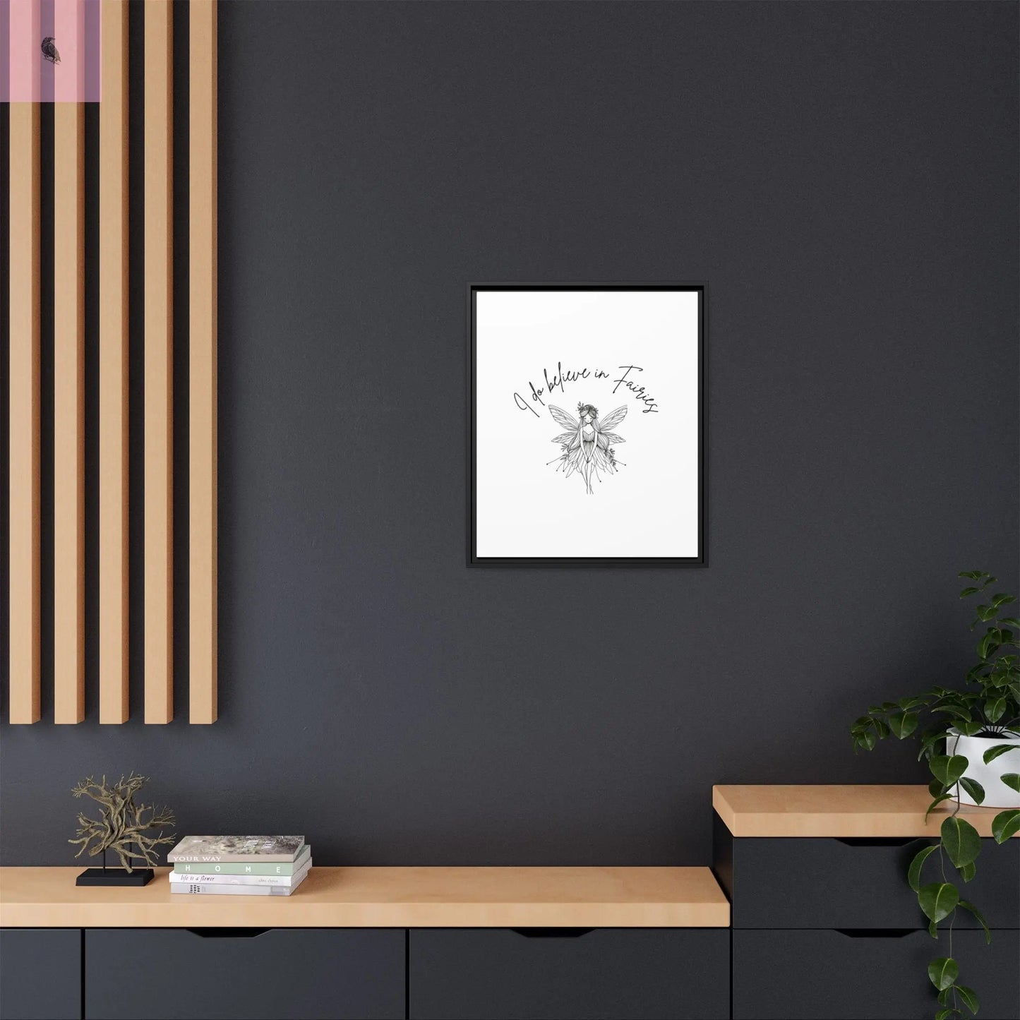 Fairies Canvas, Framed (Multi-color) - The flirty crow