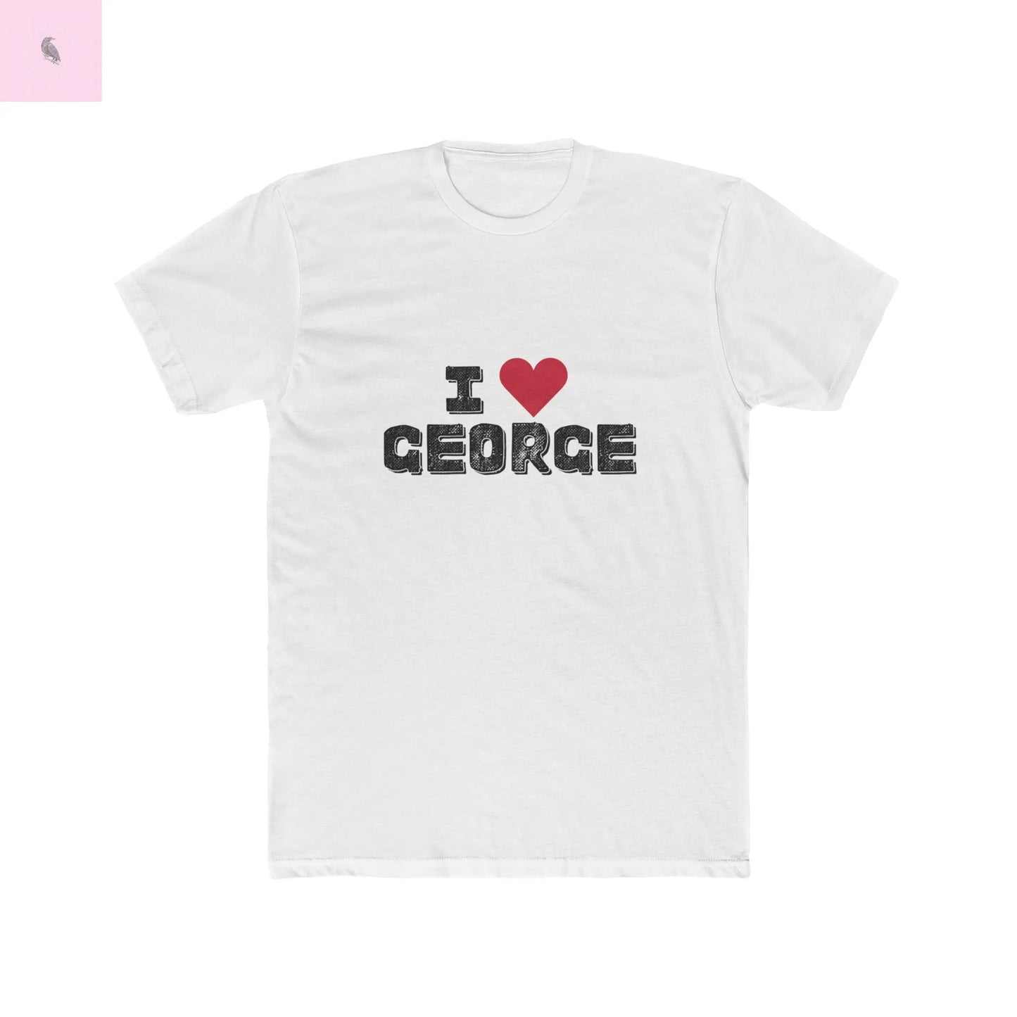 I love George Kittle Cotton Tee, Unisex George Kittle Shirt, Casual Everyday Game shirt, Gift for Him/Her, 49er fan Top, Printify