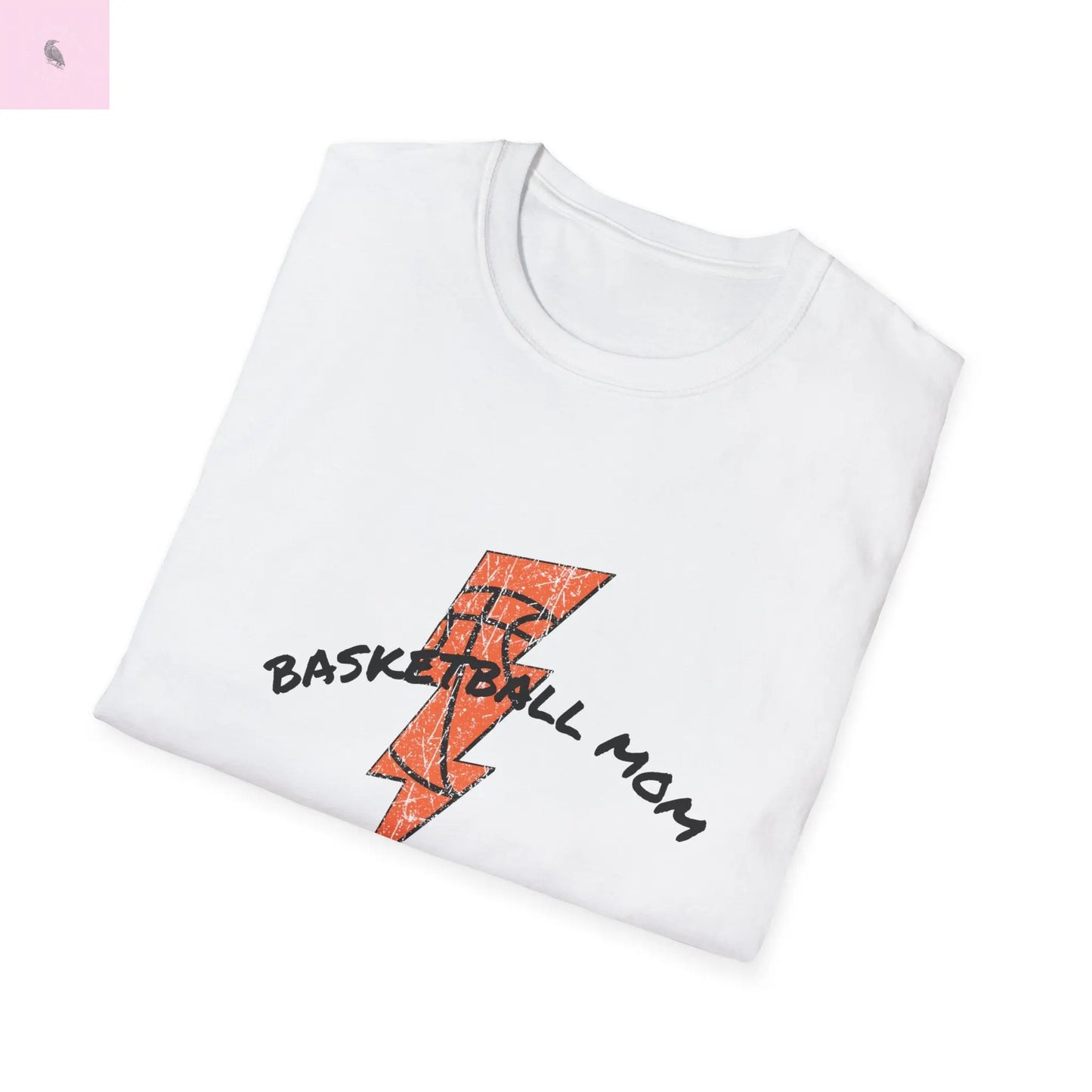 Basket ball mom soft style cotton tshirt the flirty crow