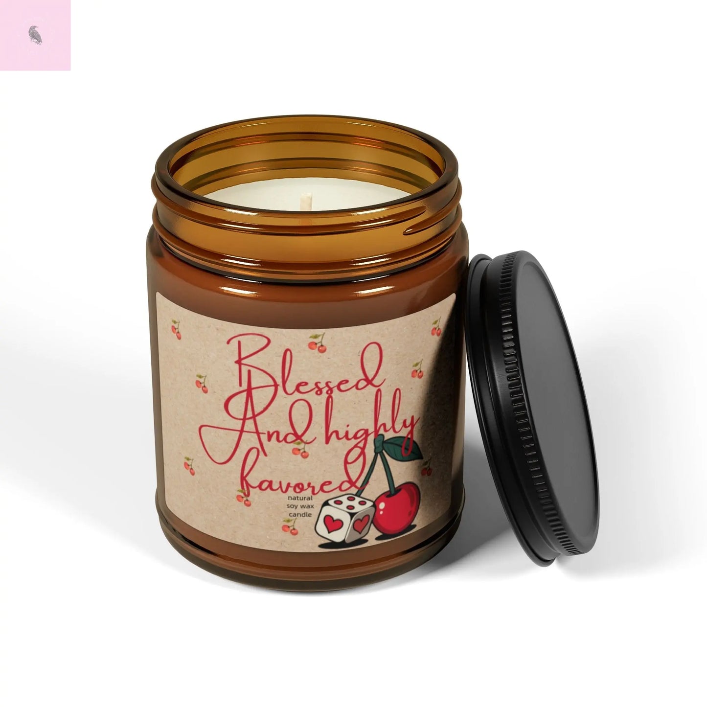 Blessed and Highly Favored Scented Soy Candle - Cozy Home Decor for All Occasions the flirty crow