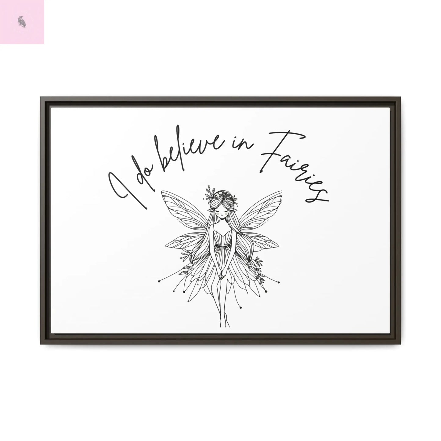 Fairies Canvas, Framed (Multi-color) - The flirty crow