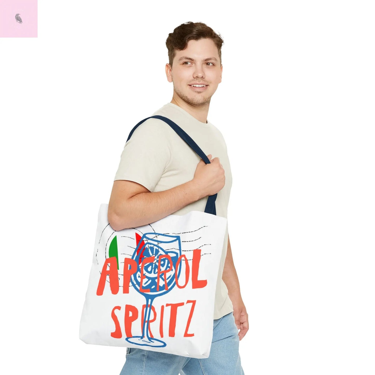Aperol Spritz Tote Bag, Stylish Beach Bag, Summer Accessory, Gift for Cocktail Lovers, Travel Bag, Fun Party Tote The flirty crow