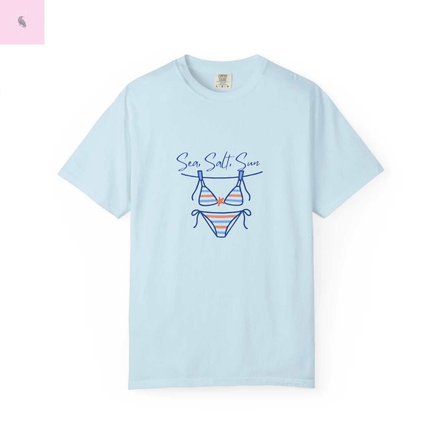 Bikini tshirt, Comfort Colors summer tee, Beach Lover T-shirt, Vacation shirt, gift for her, unisex The flirty crow