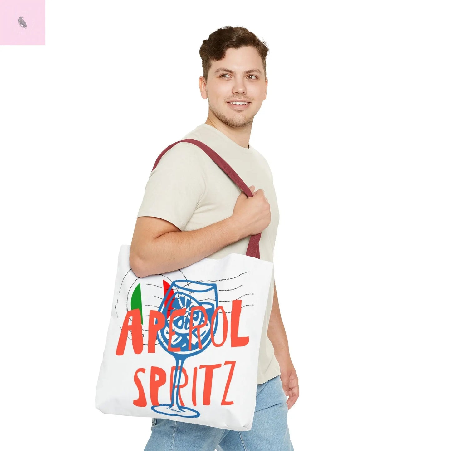 Aperol Spritz Tote Bag, Stylish Beach Bag, Summer Accessory, Gift for Cocktail Lovers, Travel Bag, Fun Party Tote The flirty crow