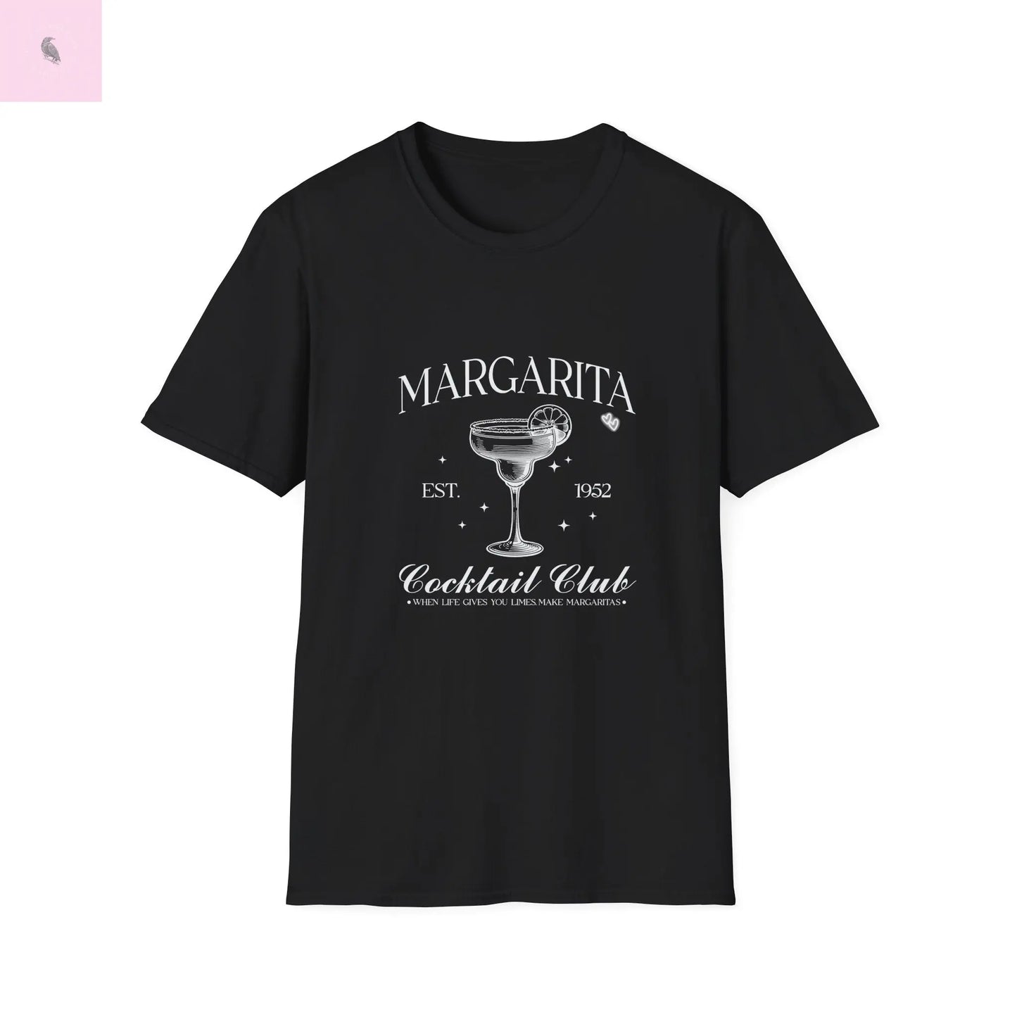 Margarita lovers Softstyle cotton T-Shirt the flirty crow