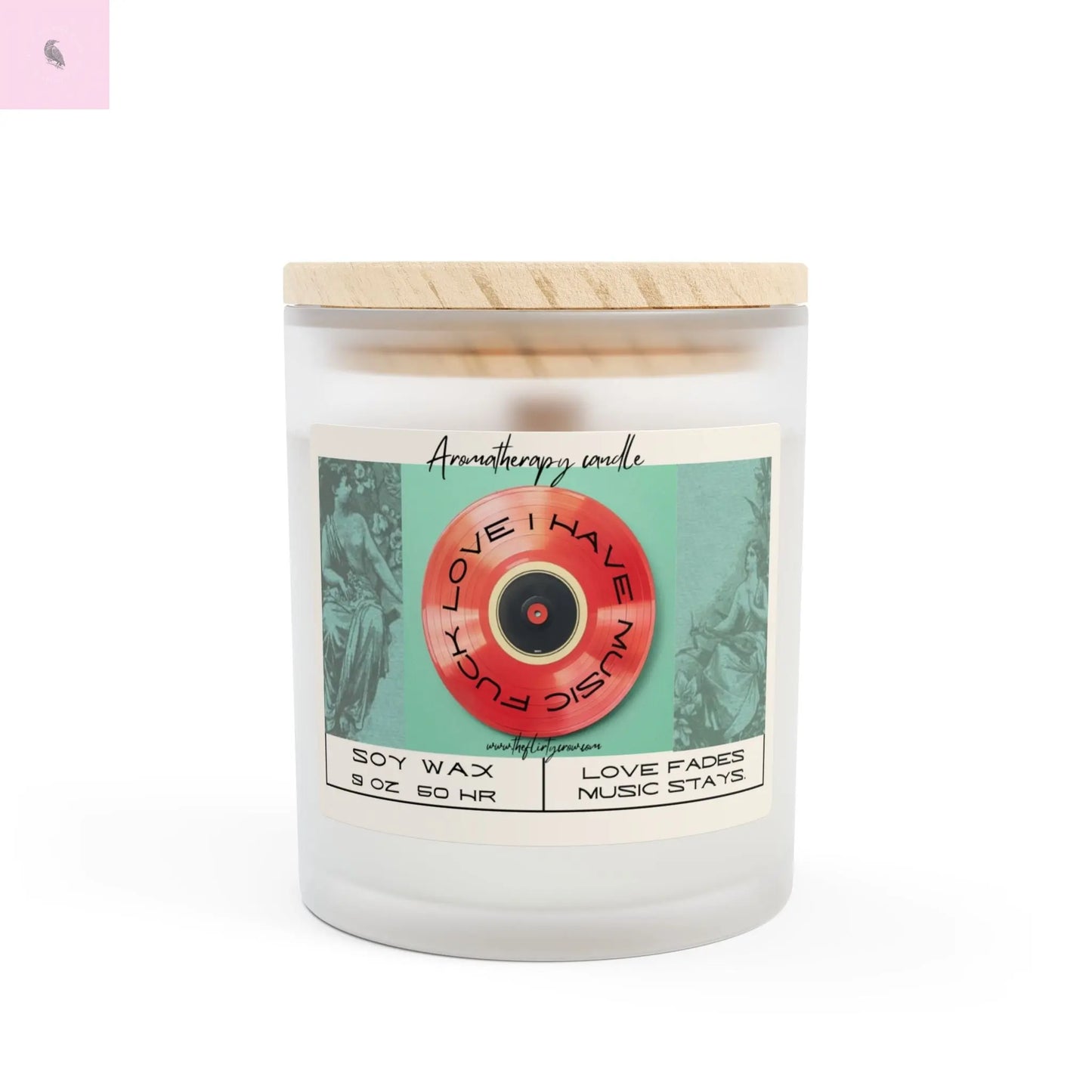 Aromatherapy Candle - Love Fades Music Stays - 11oz Soy Wax theflirtycrow