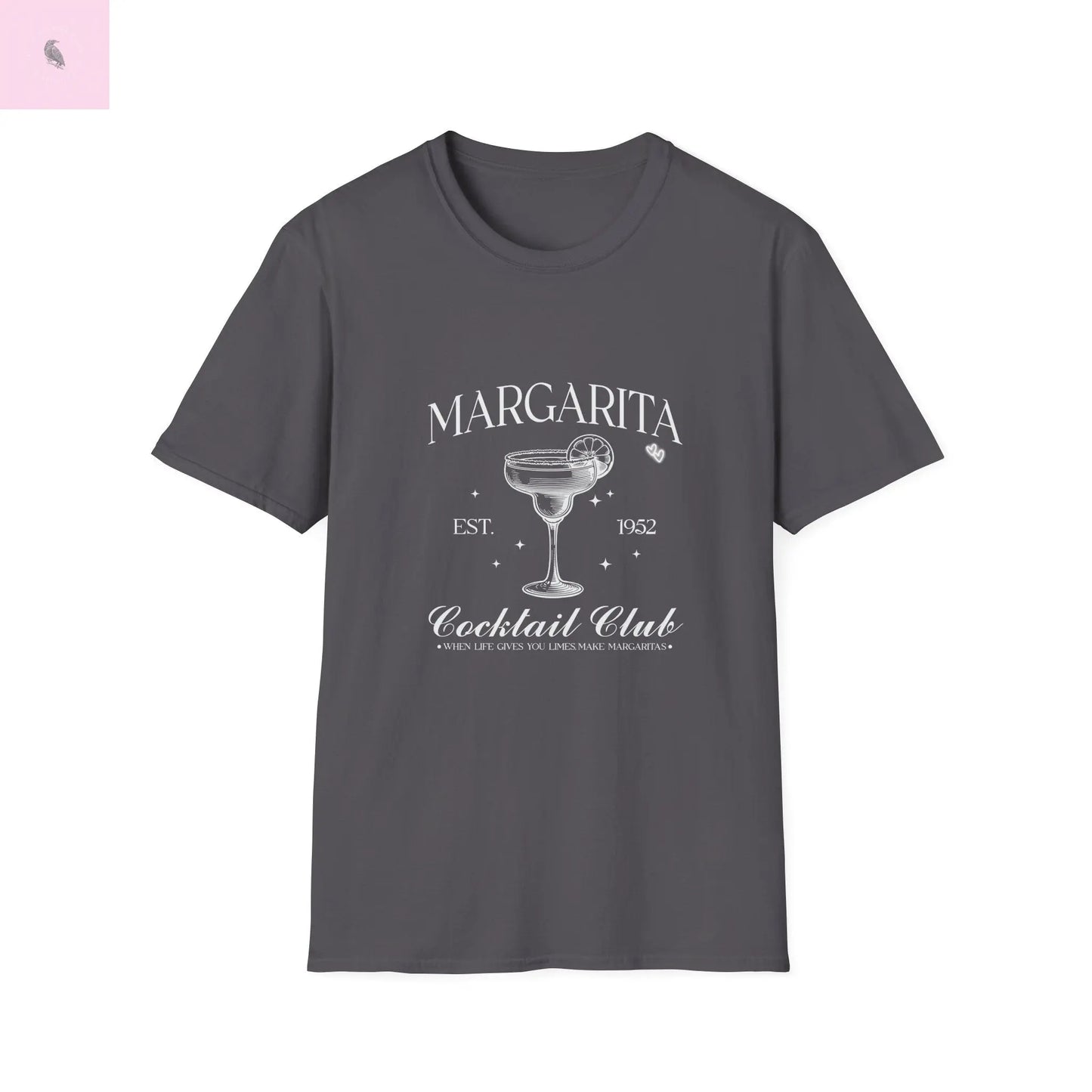 Margarita lovers Softstyle cotton T-Shirt the flirty crow