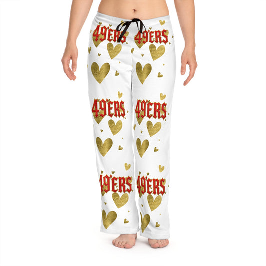 49er Fan Cotton  Pajama Pants for Game day The flirty crow