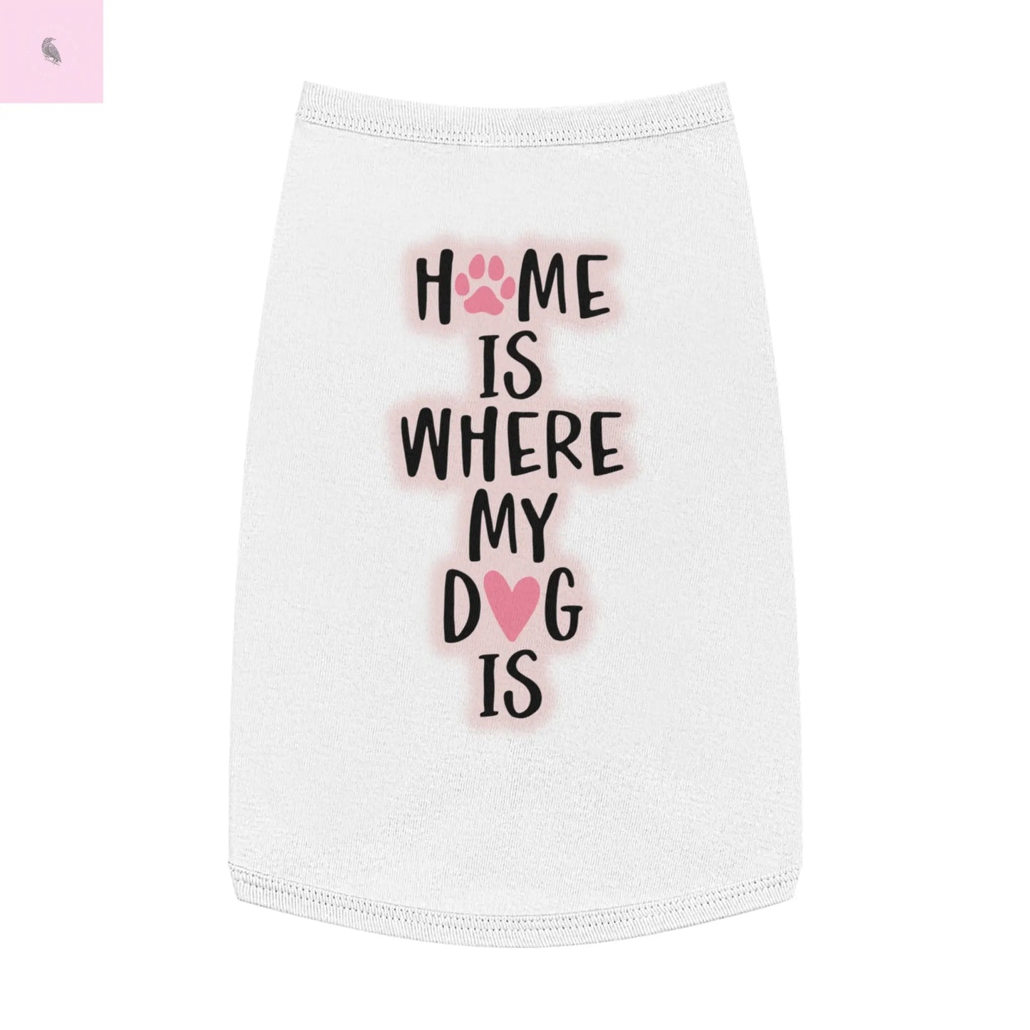 Pet Tank Top with Cute Design The flirty crow