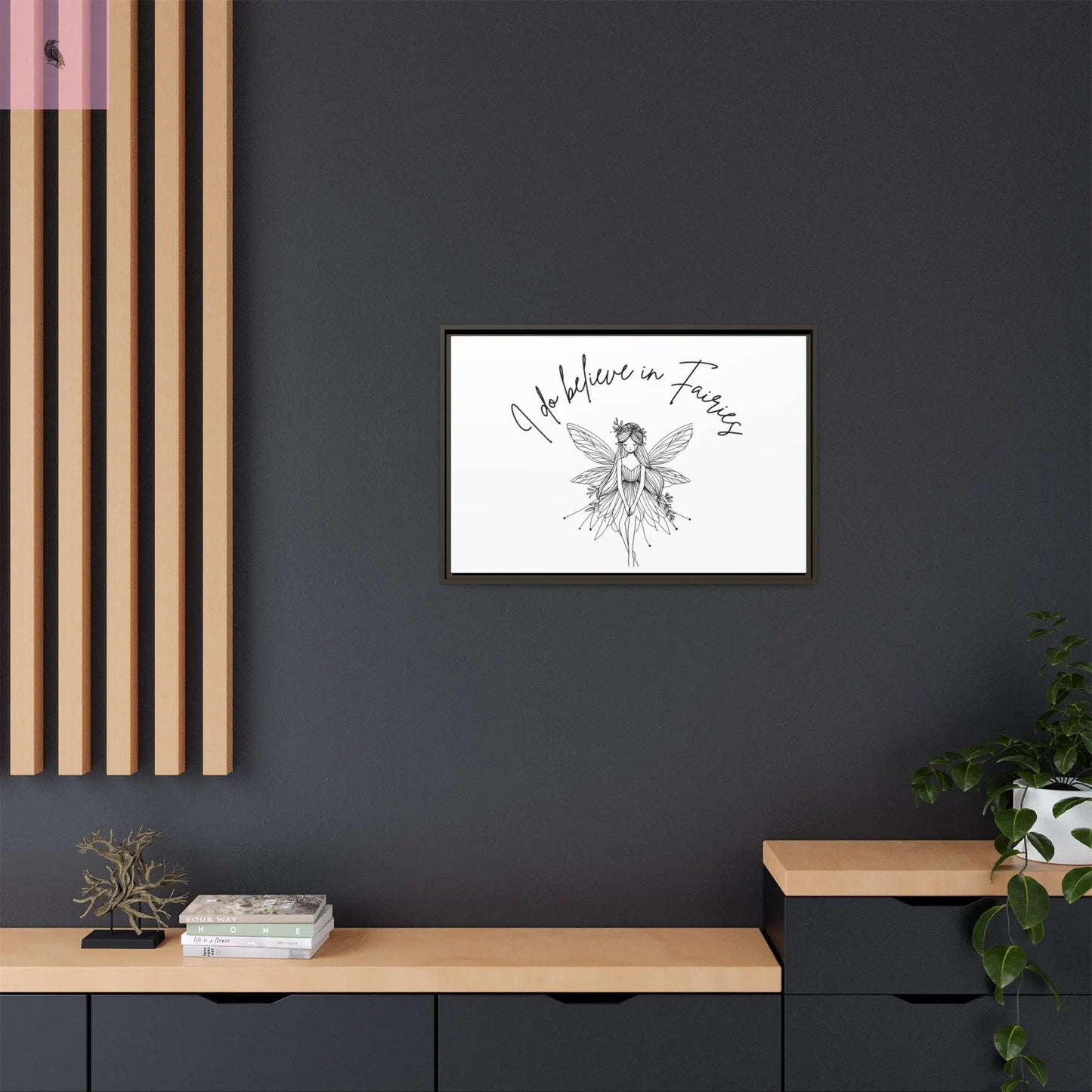 Fairies Canvas, Framed (Multi-color) - The flirty crow