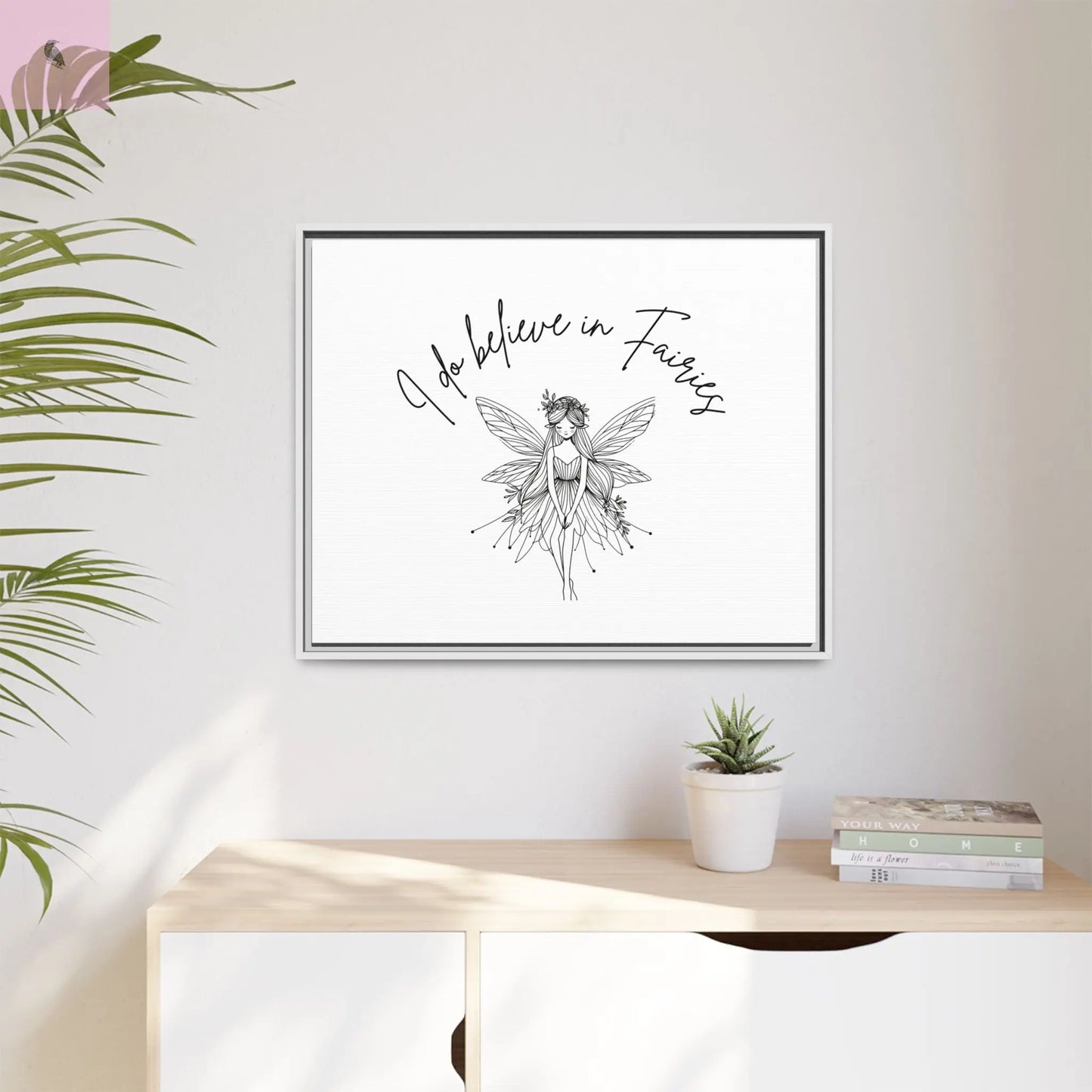 Fairies Canvas, Framed (Multi-color) - The flirty crow