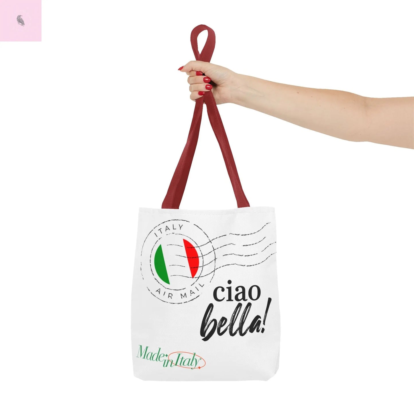 Chic Italian Tote Bag, gift for traveler, beach tote,, Travel tote, , Gift for Her, Shopping, Beach Bag, farmers market tote The flirty crow