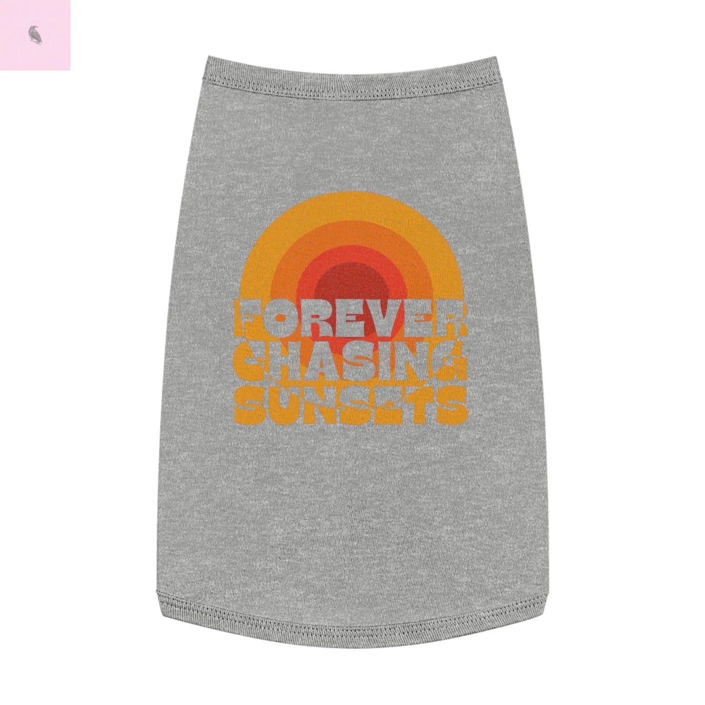 Dog Tank Top - Sunset Chaser Design The flirty crow