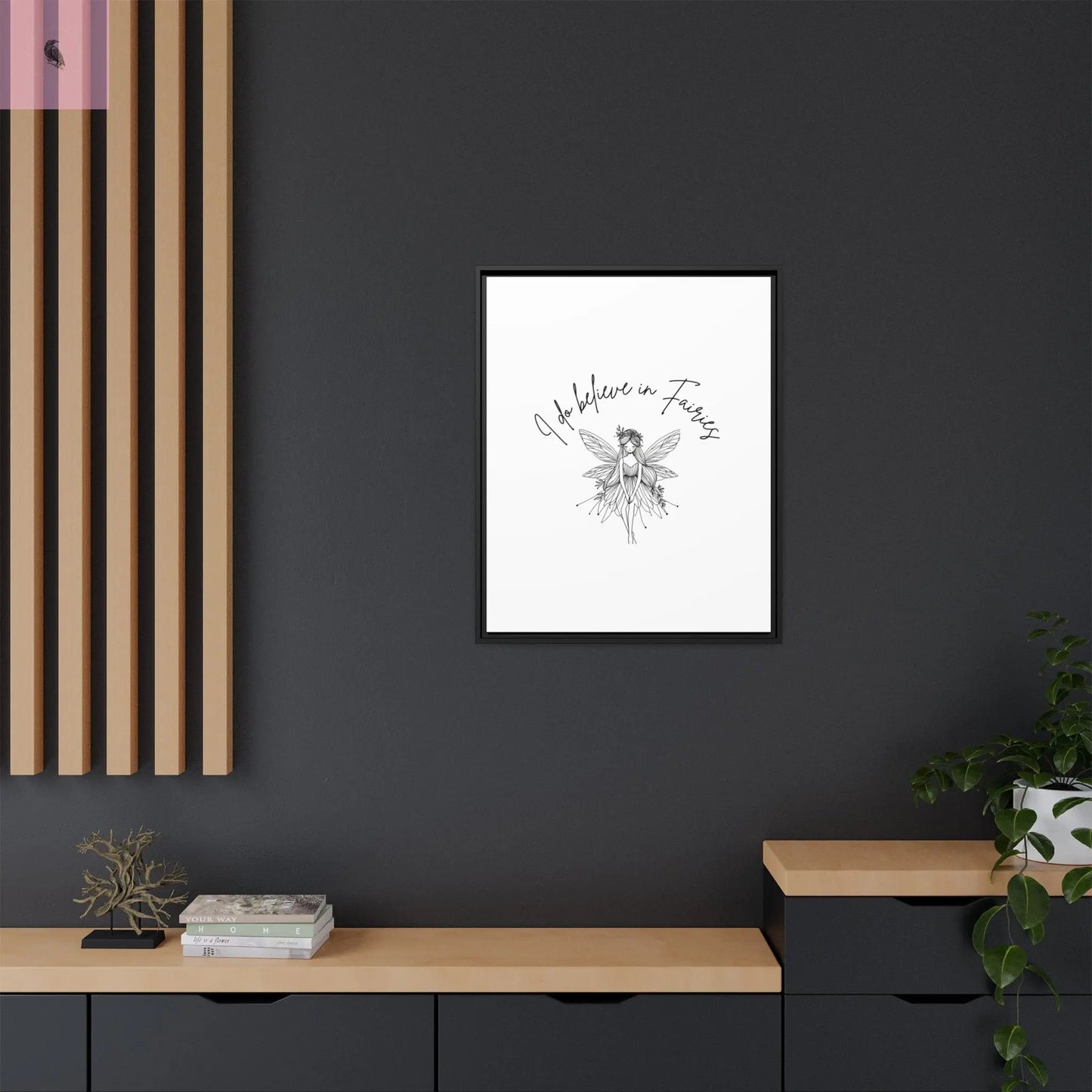 Fairies Canvas, Framed (Multi-color) - The flirty crow