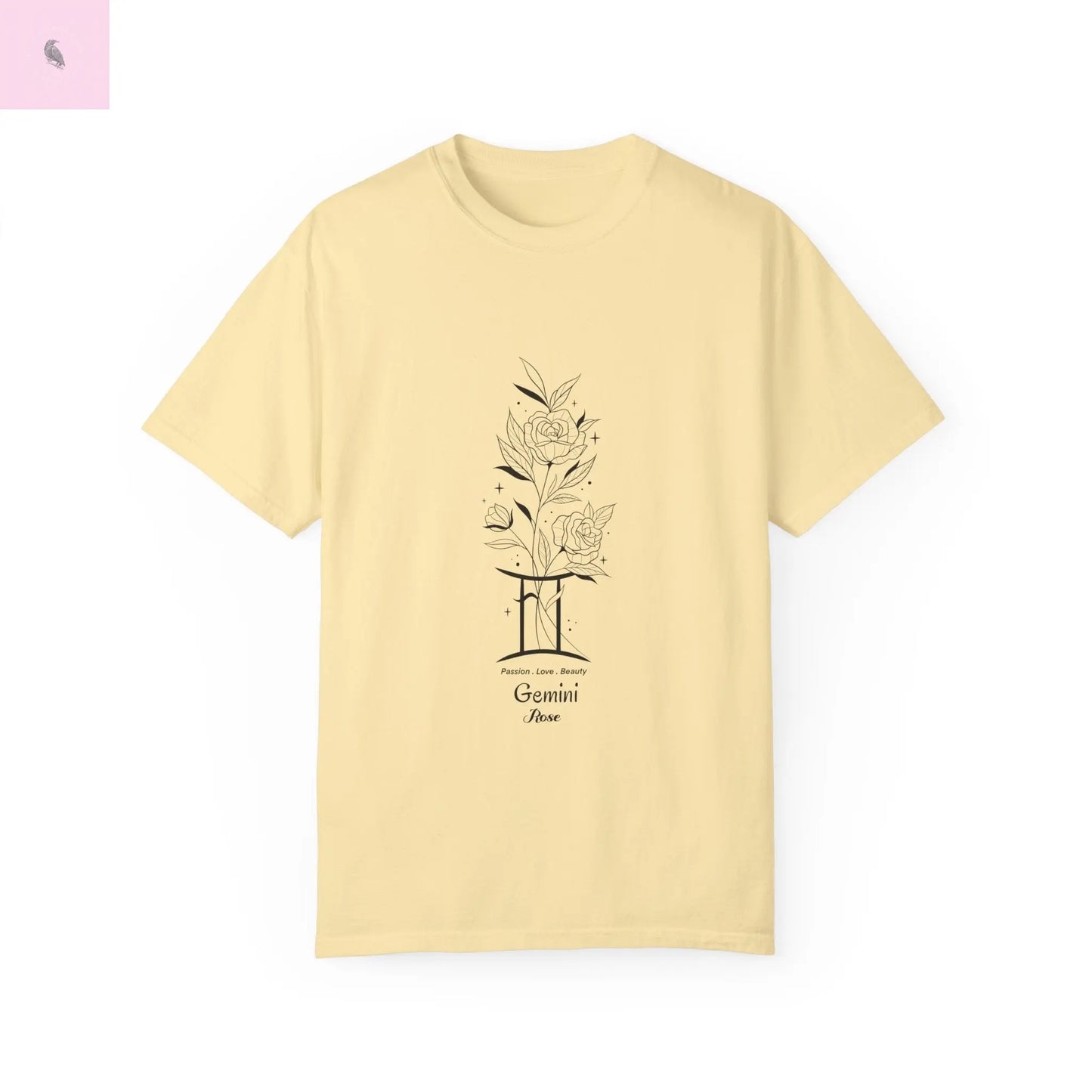 Gemini birth flower T-Shirt for Astrology Lovers The flirty crow