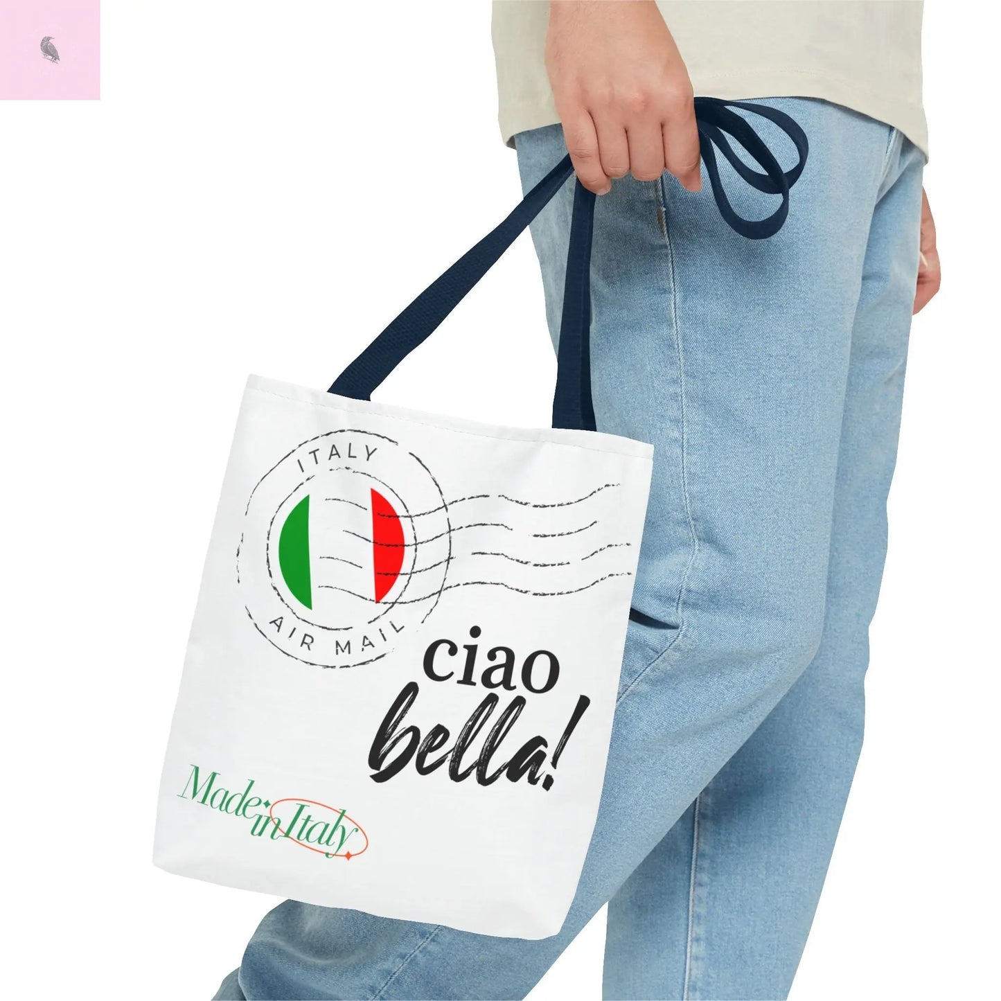 Chic Italian Tote Bag, gift for traveler, beach tote,, Travel tote, , Gift for Her, Shopping, Beach Bag, farmers market tote The flirty crow
